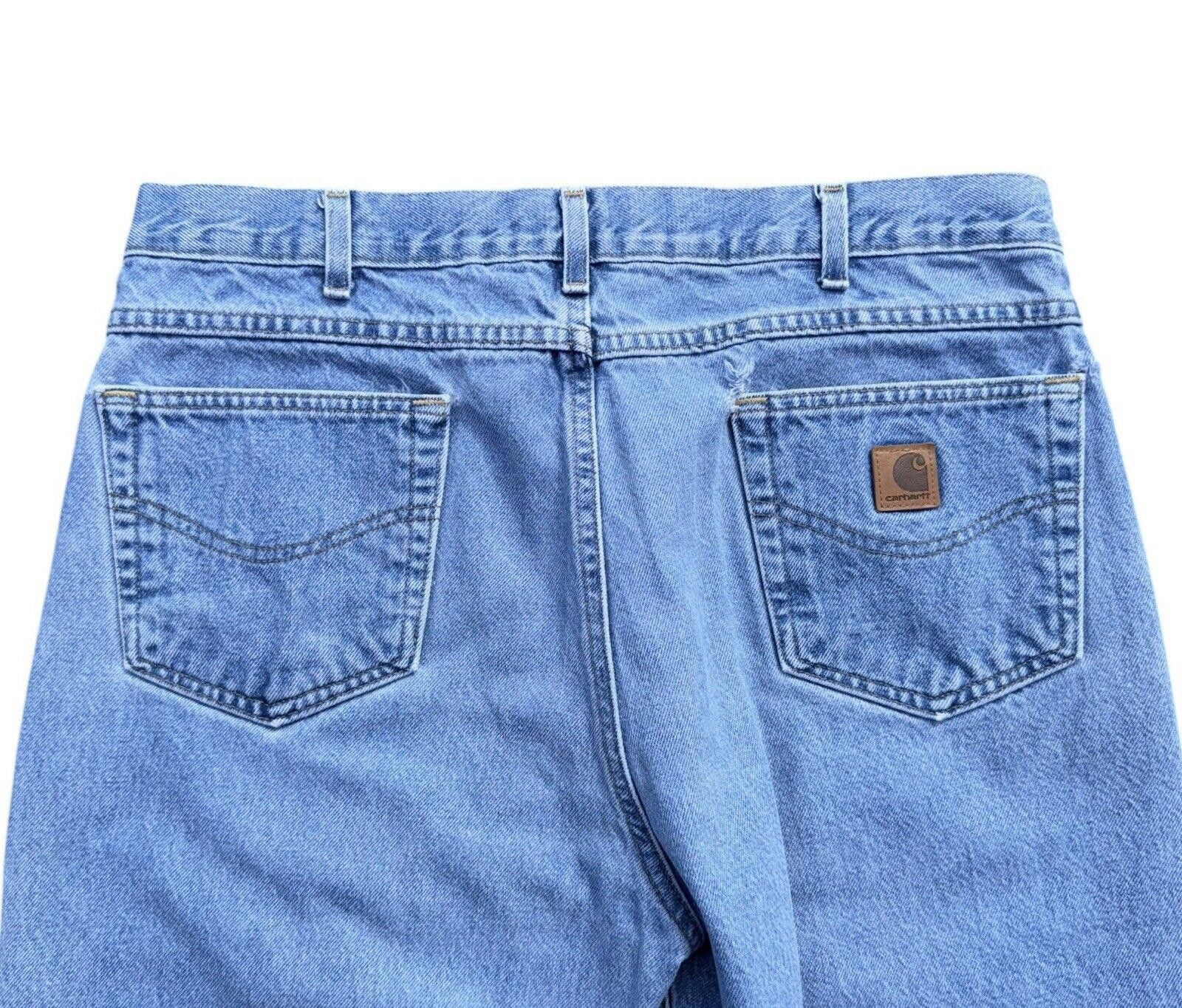 Carhartt Vintage Carhartt Blue Wash Relaxed Fit Jeans 36x30 Size US 36 / EU 52 - 7 Thumbnail
