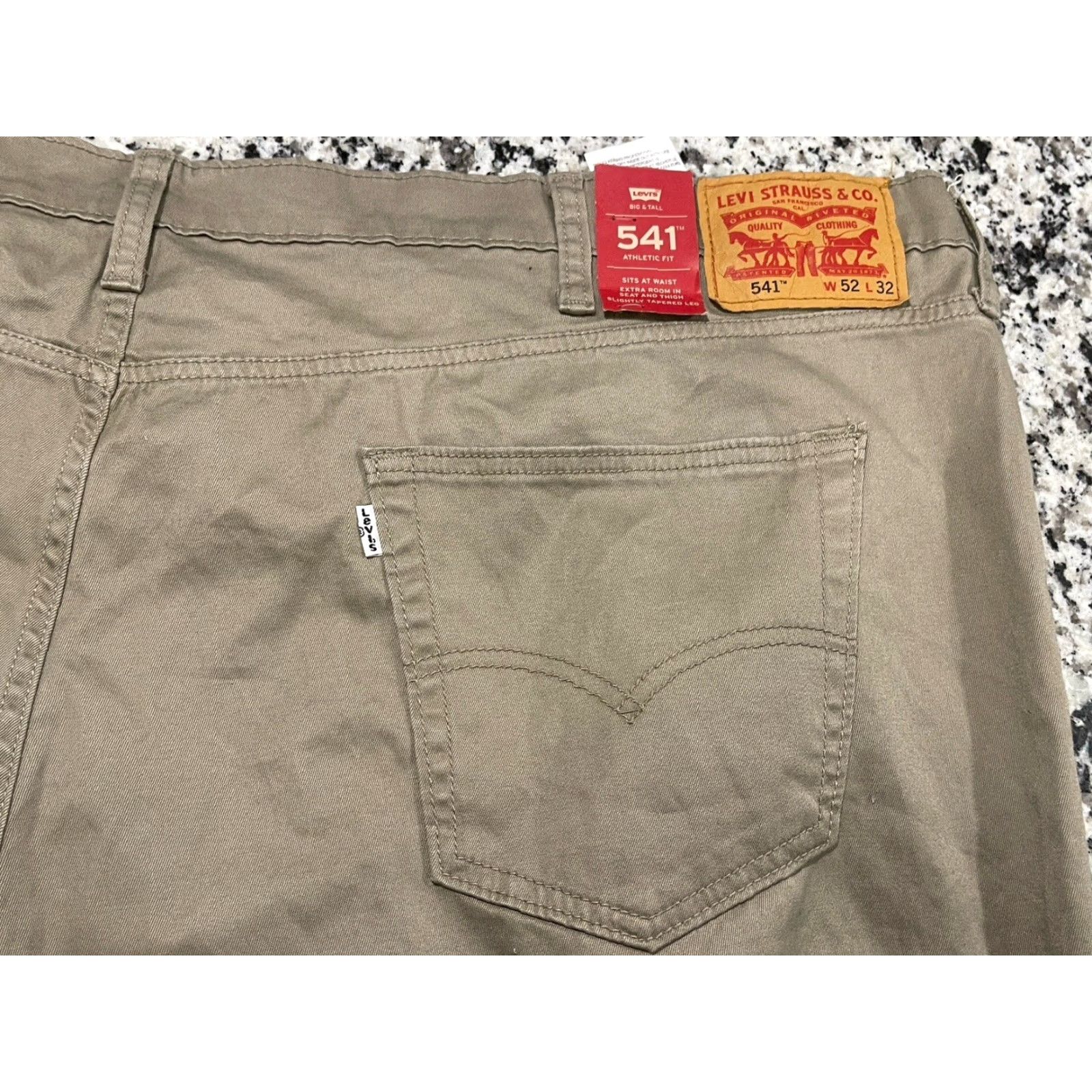 Levi's VINTAGE Levi's 541 Jeans Tapered Leg Big & Tall Mens Size 52 x 31 Athletic Stretch Khaki Size US 36 / EU 52 - 7 Thumbnail
