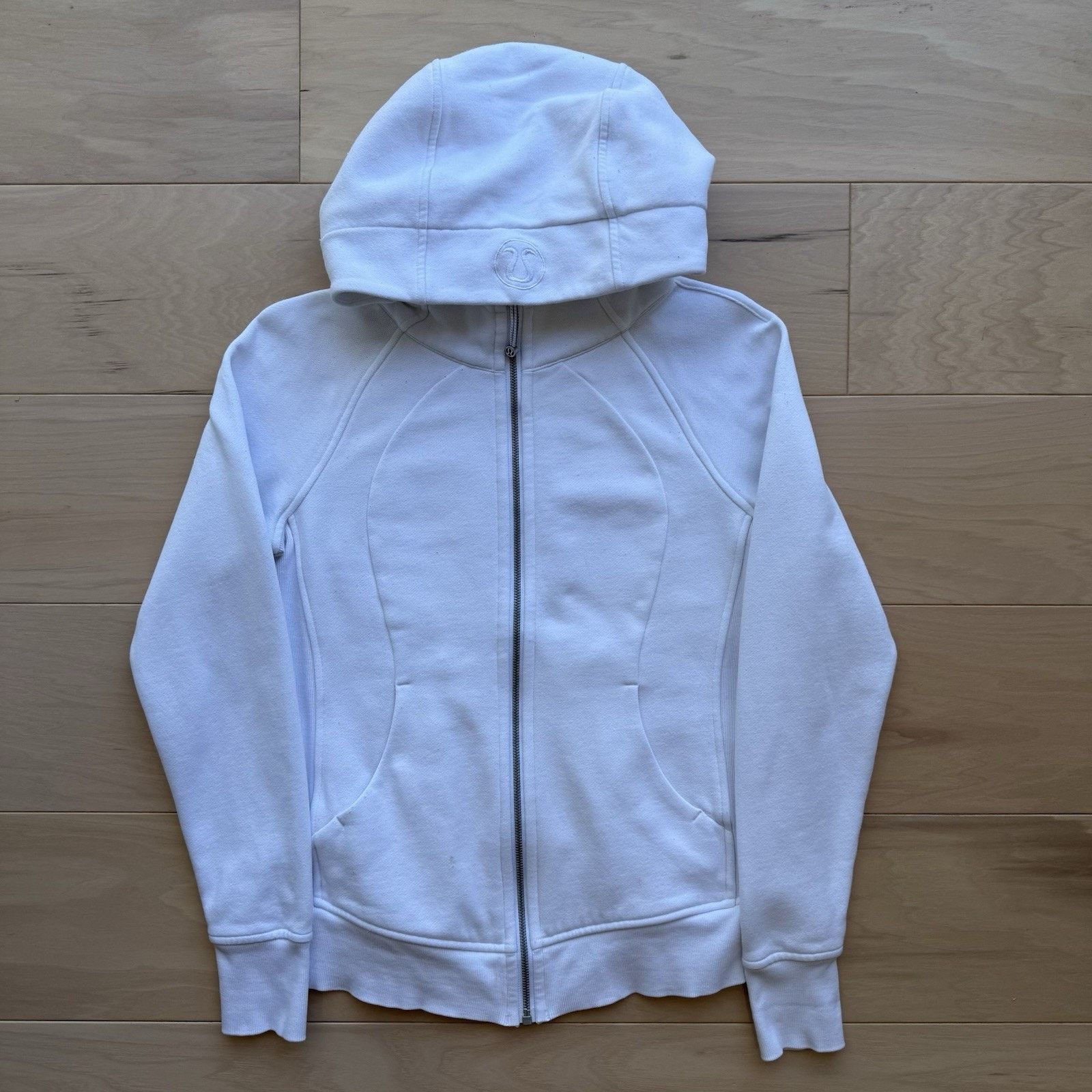 Lululemon Lululemon Scuba Hoodie 6 White Full Zip Hooded Jacket Yoga Size M / US 6-8 / IT 42-44 - 2 Thumbnail
