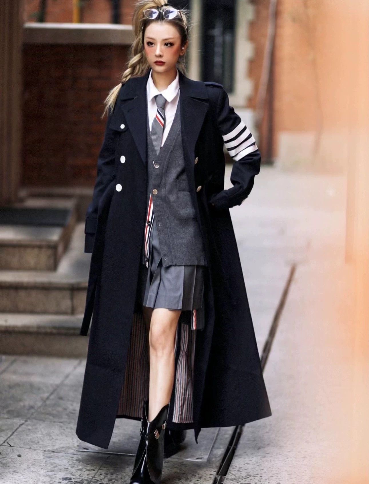 Thom Browne Thom Browne Classic Pleated Mini Skirt Mid-Gray Size40 Size 27" / US 4 / IT 40 - 8 Thumbnail