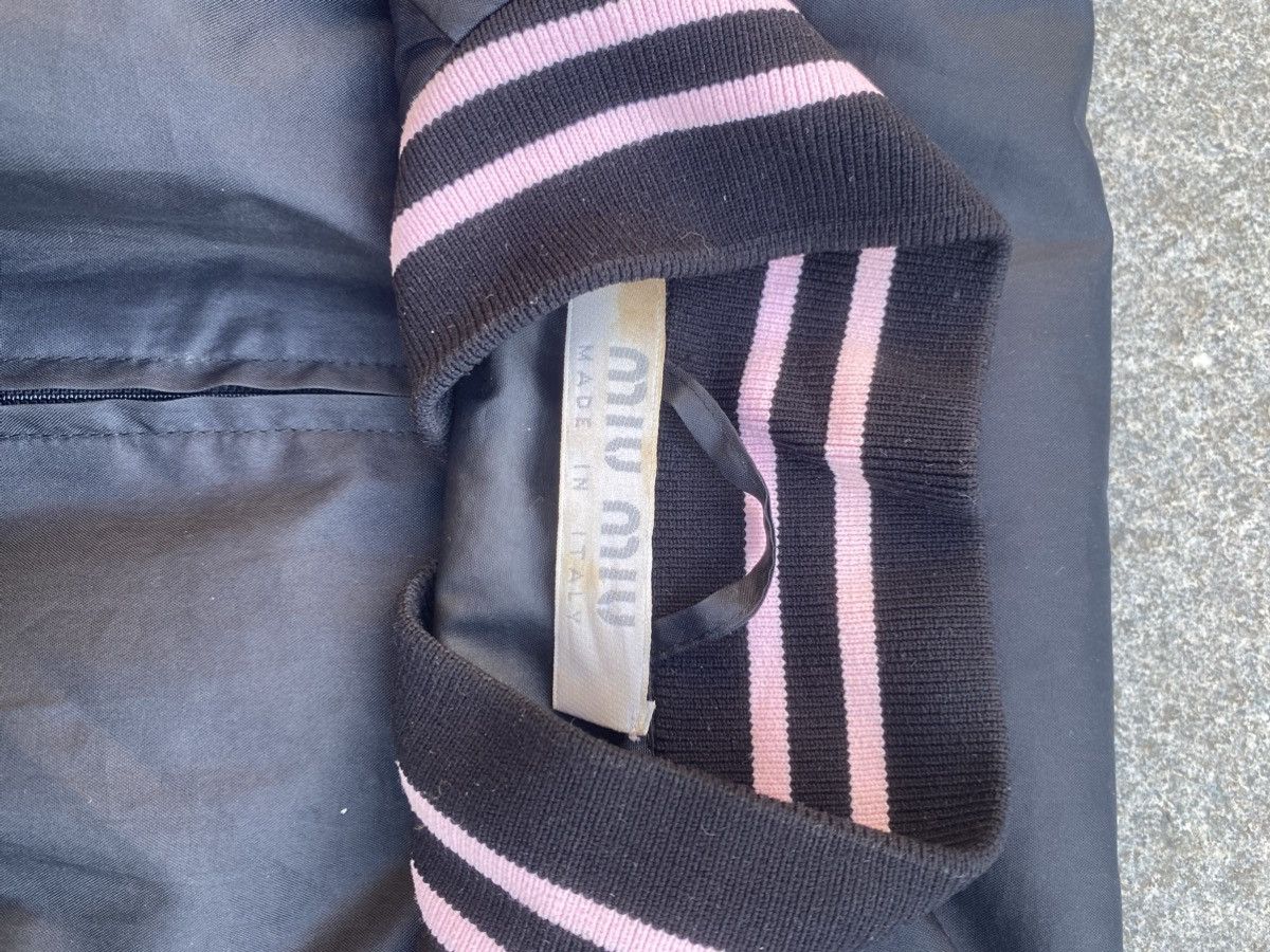 Miu Miu miu miu 2000s pink srtipes nylon bomber Size M / US 6-8 / IT 42-44 - 4 Thumbnail