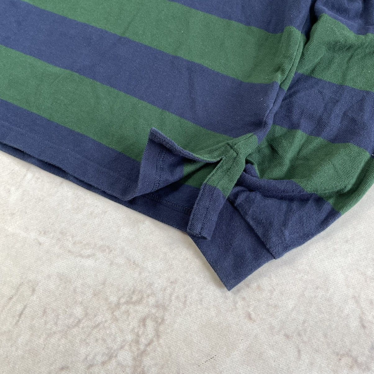 Polo Ralph Lauren × Vintage Vintage 90s Polo Ralph Lauren Chief Keef Stripe Rugby Shirt Size US M / EU 48-50 / 2 - 8 Thumbnail