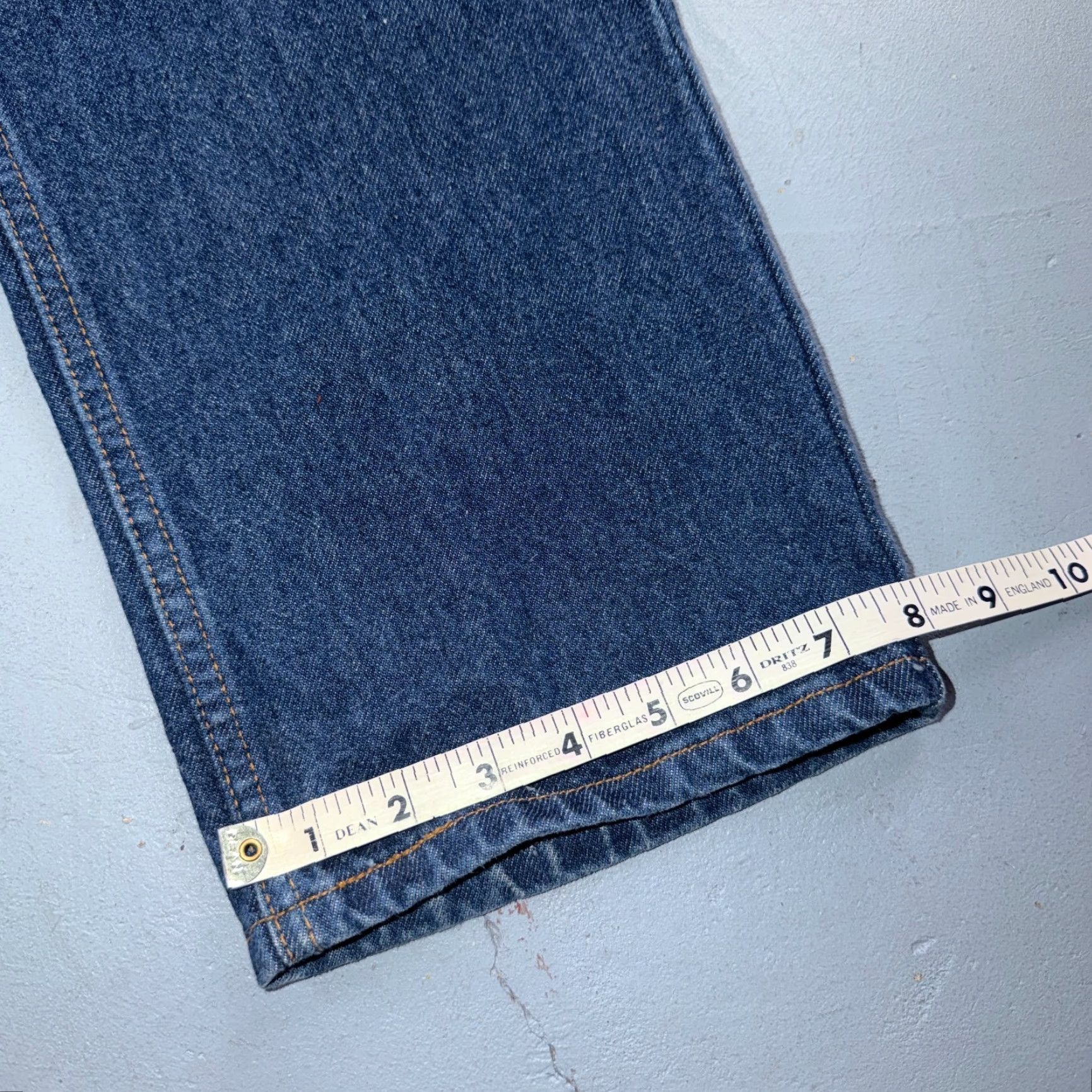 Levi's Levi's 505 Vintage 90s Red Tab Straight Blue Jeans Med 34x34 Act 32x33 Zip Denim Logo Solid Light Cotton Belted? Size US 34 / EU 50 - 5 Thumbnail