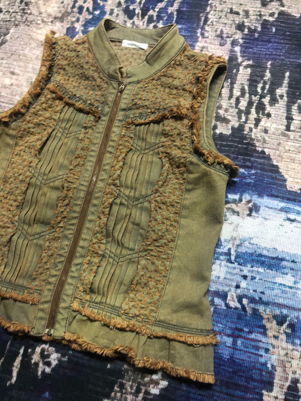 If Six Was Nine Rare Conrad Soft Denim Sleeveless Seditioneris Styles Size S / US 4 / IT 40 - 6 Thumbnail