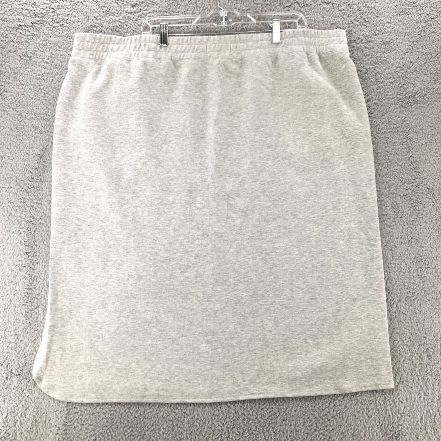 Liz Claiborne Liz Claiborne Straight Skirt Womens 2X Gray Elastic Waist Band Knee Length Skirt Women Gray 2X Knee Length Classic Size 32" / US 10 / IT 46 - 6 Thumbnail