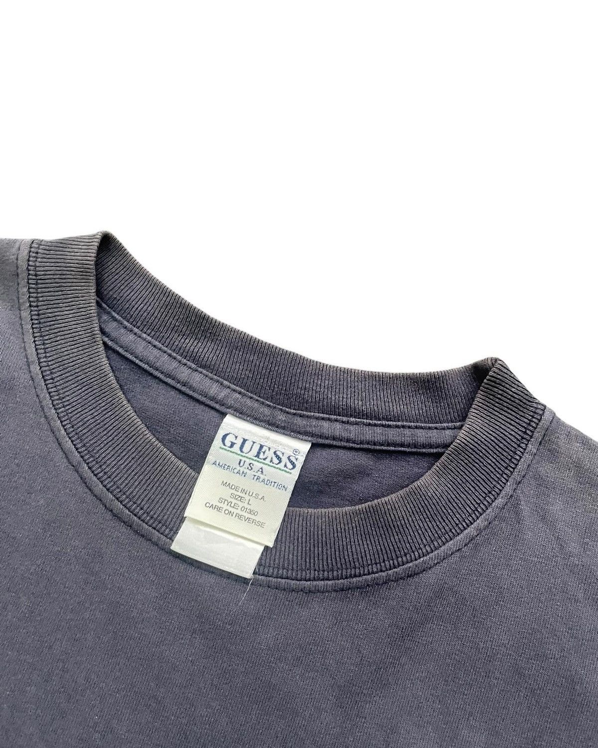 Guess × Vintage Vintage Guess Faded Wash Tshirt Size US L / EU 52-54 / 3 - 5 Thumbnail