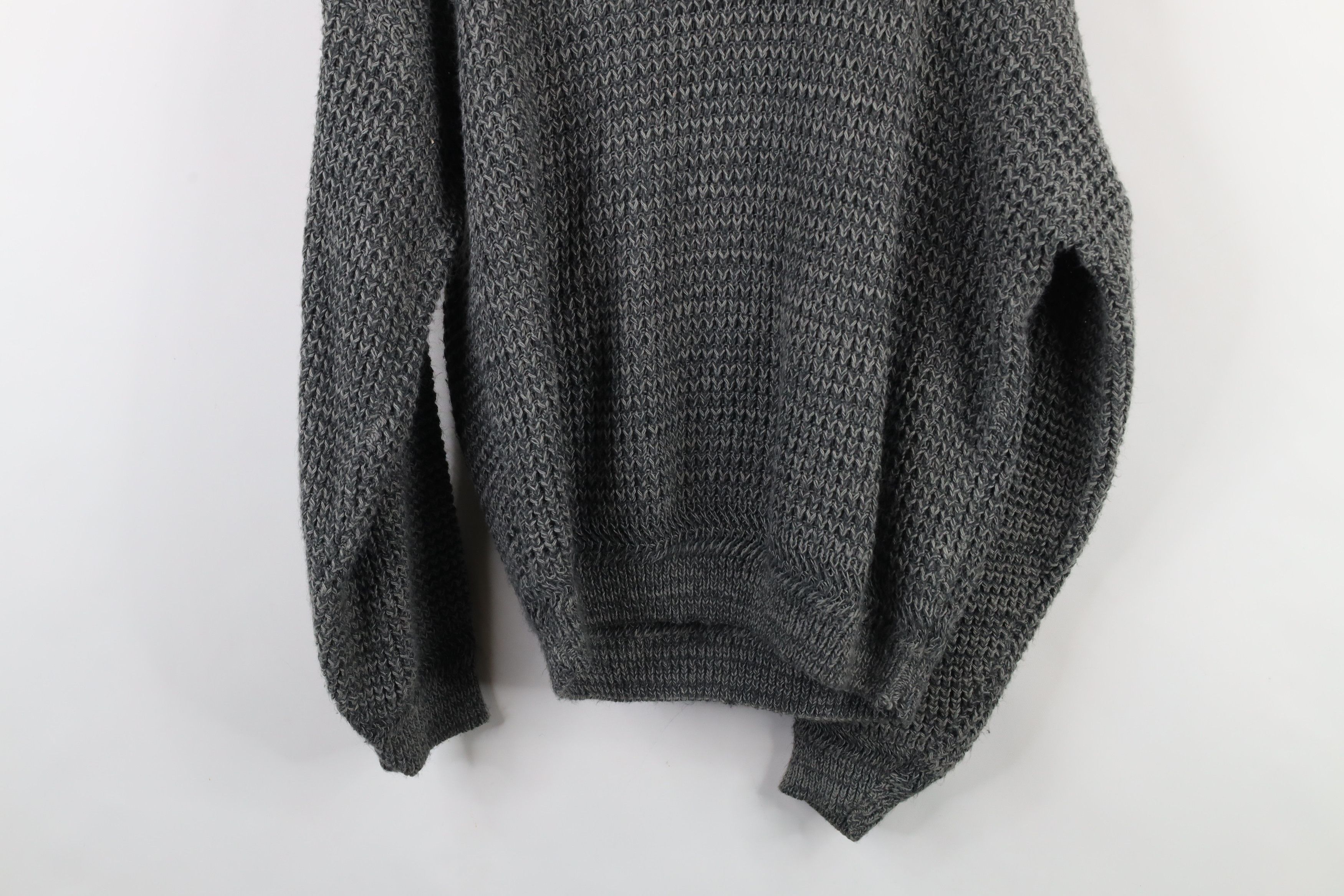 Vintage Vintage 90s Streetwear Chunky Crewneck Sweater Gray USA Size US L / EU 52-54 / 3 - 8 Thumbnail