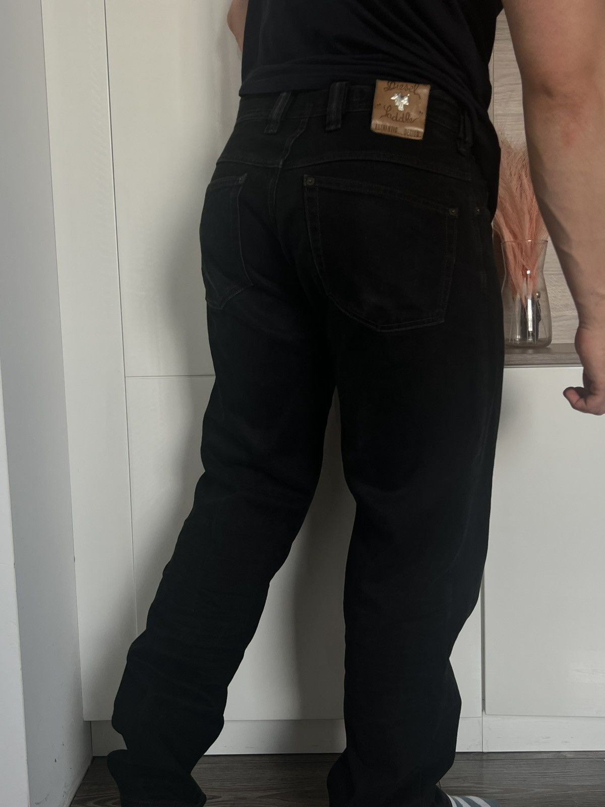 Diesel ‼️Vintage Diesel IND Ladder Baggy Black Denim Jeans‼️ Size US 33 - 5 Thumbnail