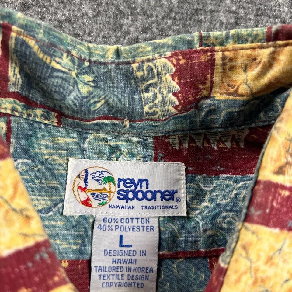 Reyn Spooner × Vintage Vintage Reyn Spooner Shirt Mens Large Hawaiian 90s Size US L / EU 52-54 / 3 - 3 Thumbnail