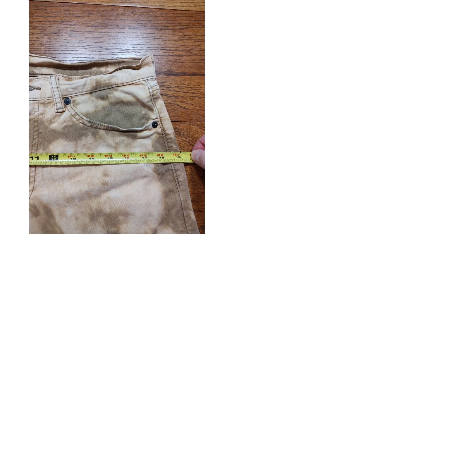 Levi's Levi's 505 Straight Tan Brown Pants Mens 32x30 Zip 5-Pocket Chino Regular Fit Tie Dye Acid Wash Canvas Cotton Blend Brown City College Mens Size US 32 / EU 48 - 10 Thumbnail