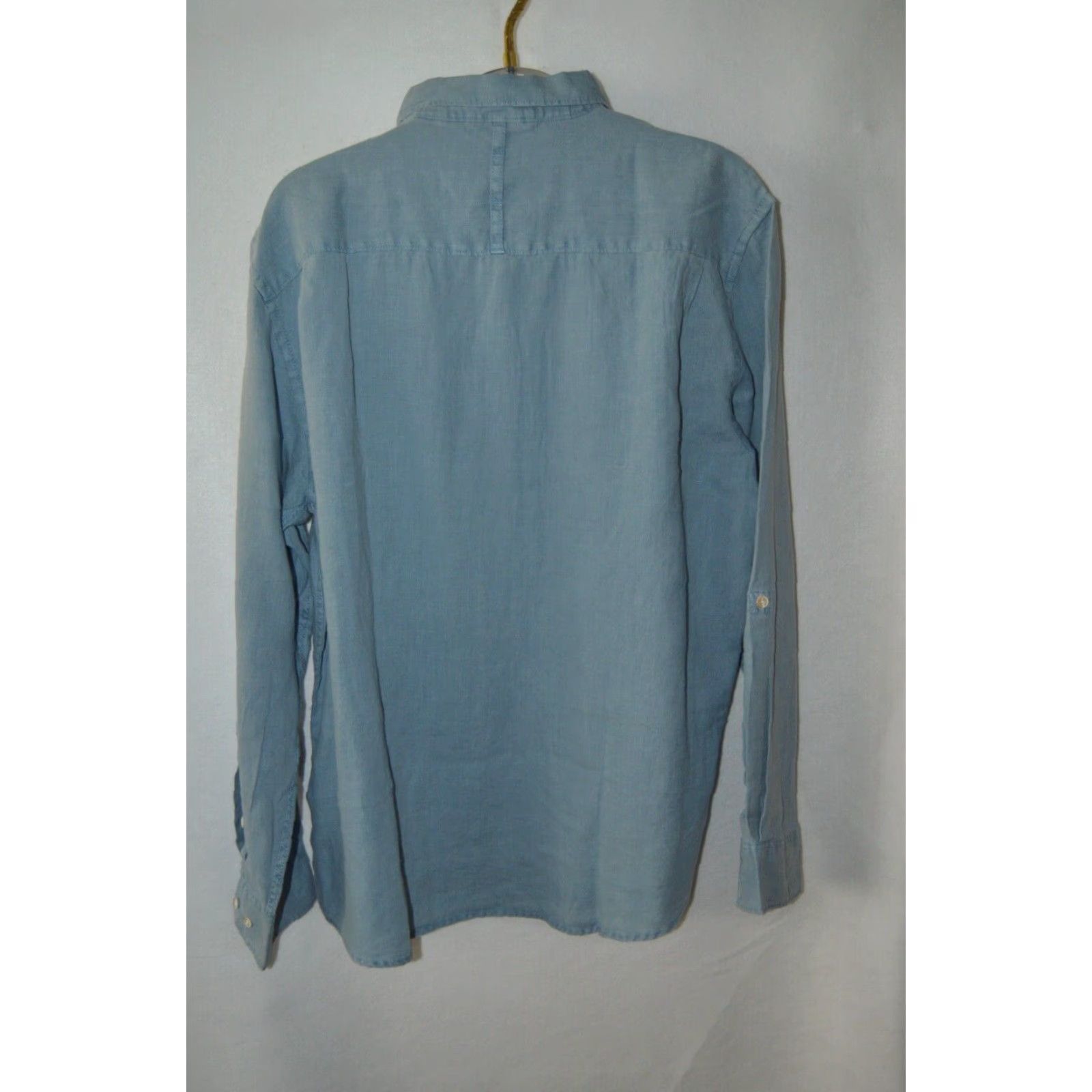 Vintage Short Fin Resort Wear Shirt Mens 3XL Blue Button Up Beach Linen NWOT Size US XXL / EU 58 / 5 - 2 Thumbnail