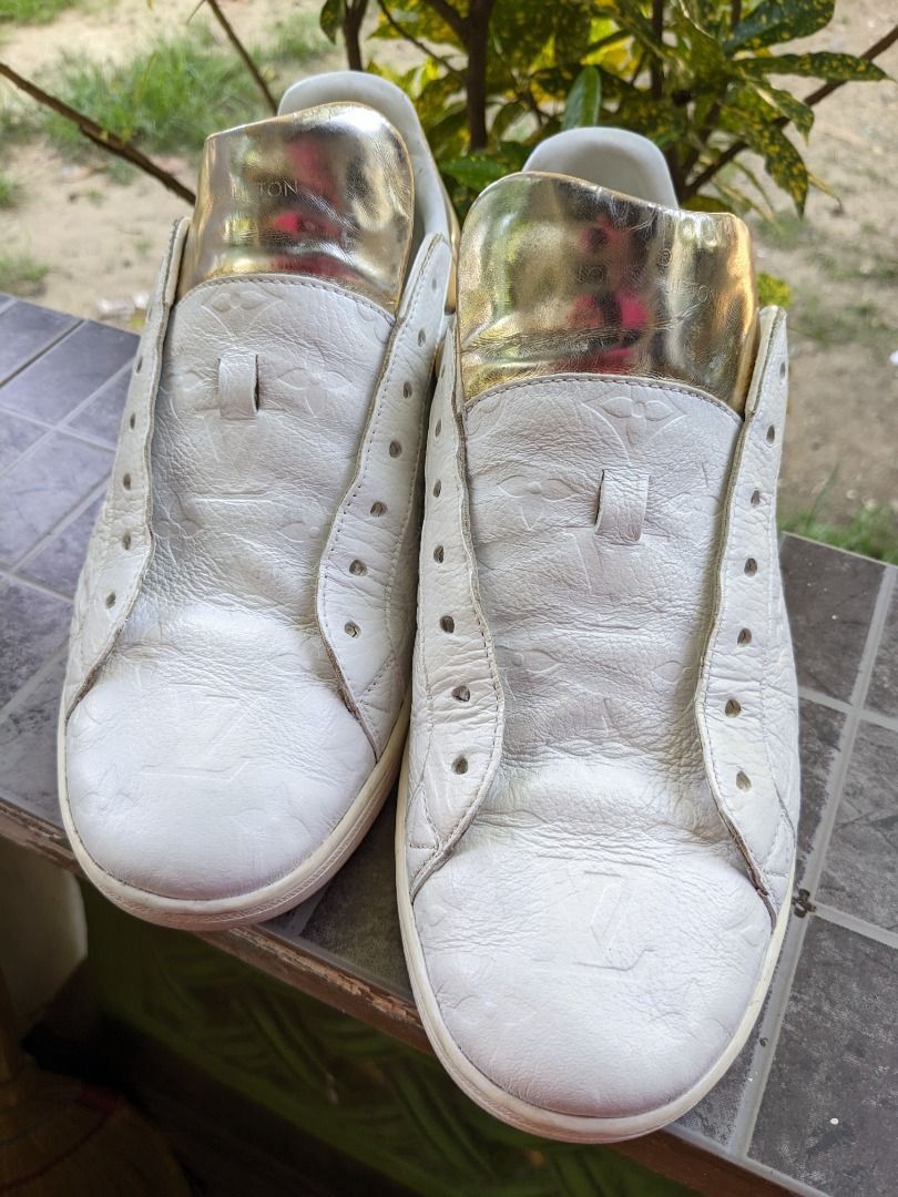Louis Vuitton Louis Vuitton Luxembourg White Monogram Trainer Sneakers S8 Size US 9.5 / EU 42-43 - 3 Thumbnail