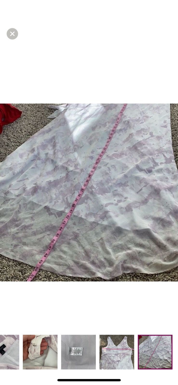 Halston H by halston lavender sky floral layered maxi dress size 12 Size XL / US 12-14 / IT 48-50 - 6 Thumbnail
