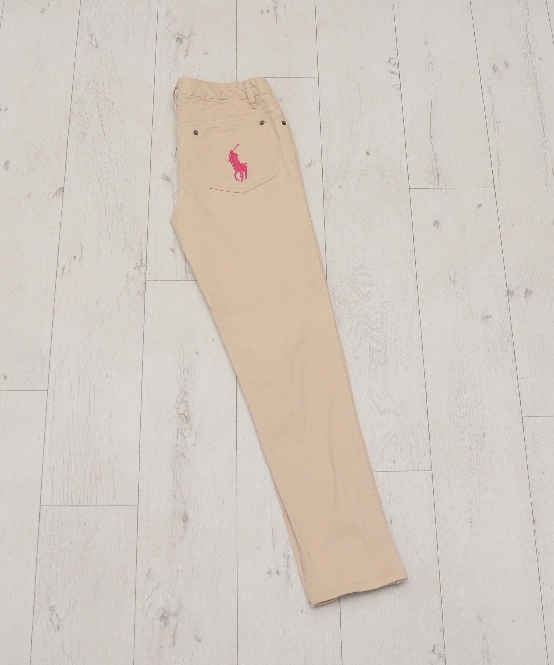 Polo Ralph Lauren × Ralph Lauren Vintage Polo Ralph Lauren Slim Chino Pants Big Pony Pink Size 24" / US 00 / IT 34 - 2 Thumbnail