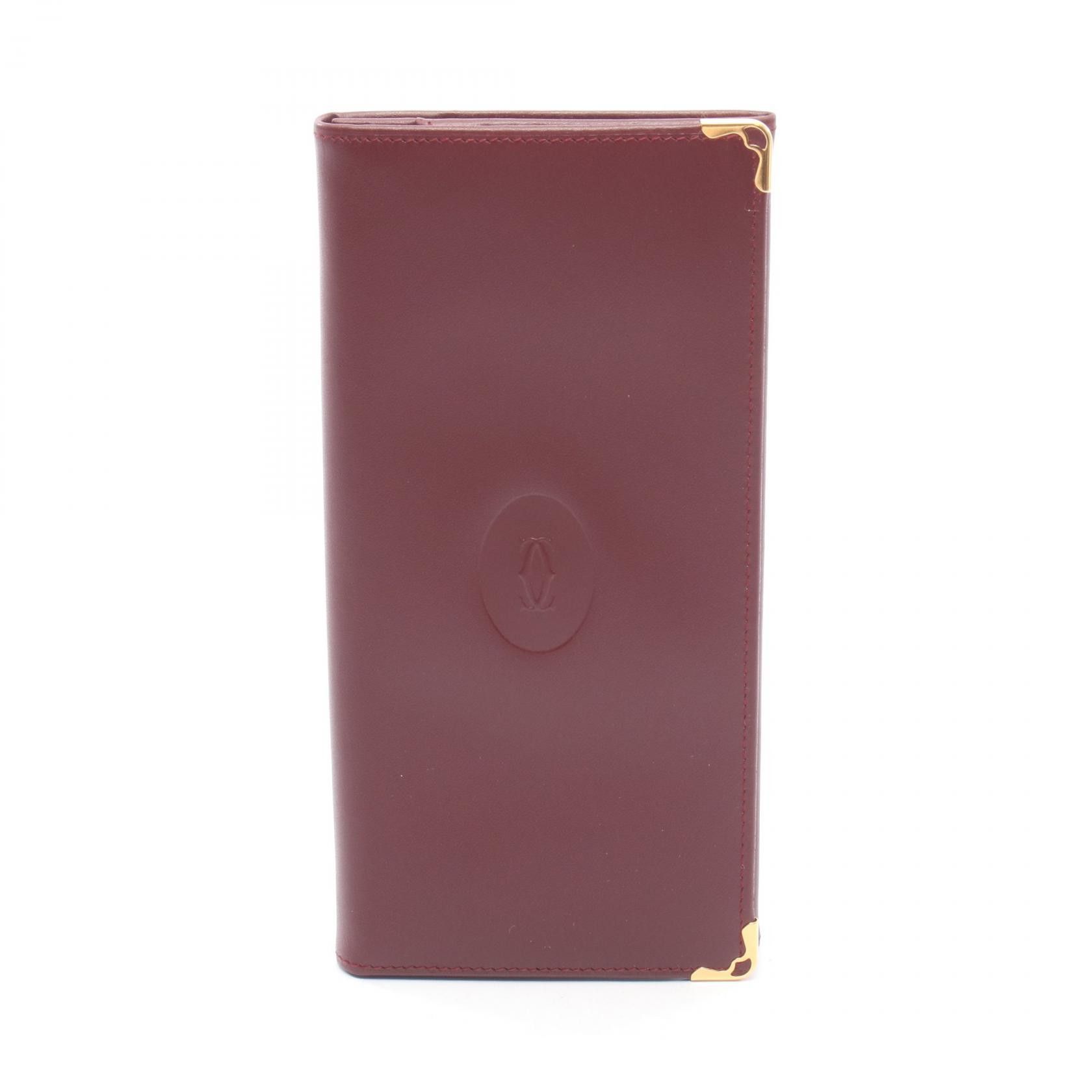 Cartier Cartier Cartier Must Line Leather Long Wallet Leather Long Wallet DUTY FREE for USA Size ONE SIZE - 1 Thumbnail