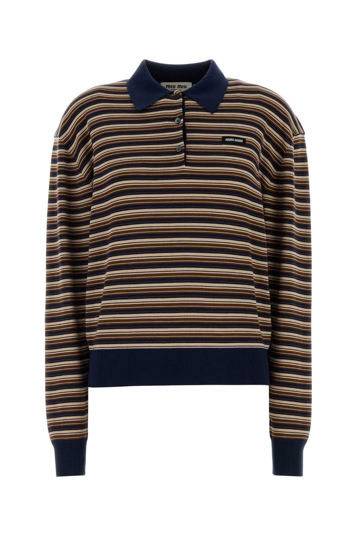 Embroidered Wool Polo Shirt