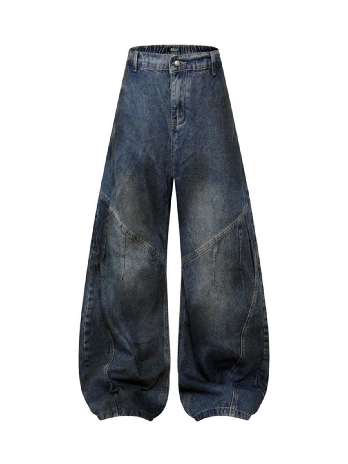 Japanese Brand Dirty Dye Baggy Barrel Jeans Size 28" / US 6 / IT 42 - 1 Thumbnail
