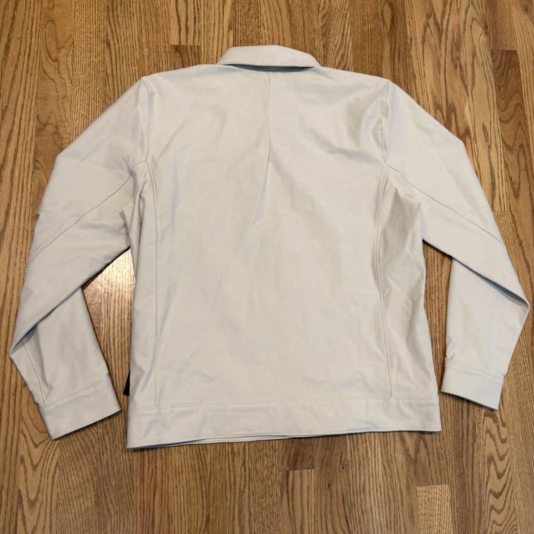 Lululemon Lululemon City Excursion Jacket Mens M Ivory Windbreaker Snap Button Collared Pockets NWT Size US M / EU 48-50 / 2 - 2 Thumbnail