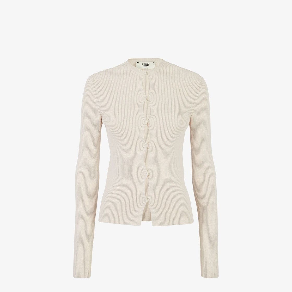 Fendi o1s1wg111224 Cardigan in Cream Size M / US 6-8 / IT 42-44 - 1 Thumbnail