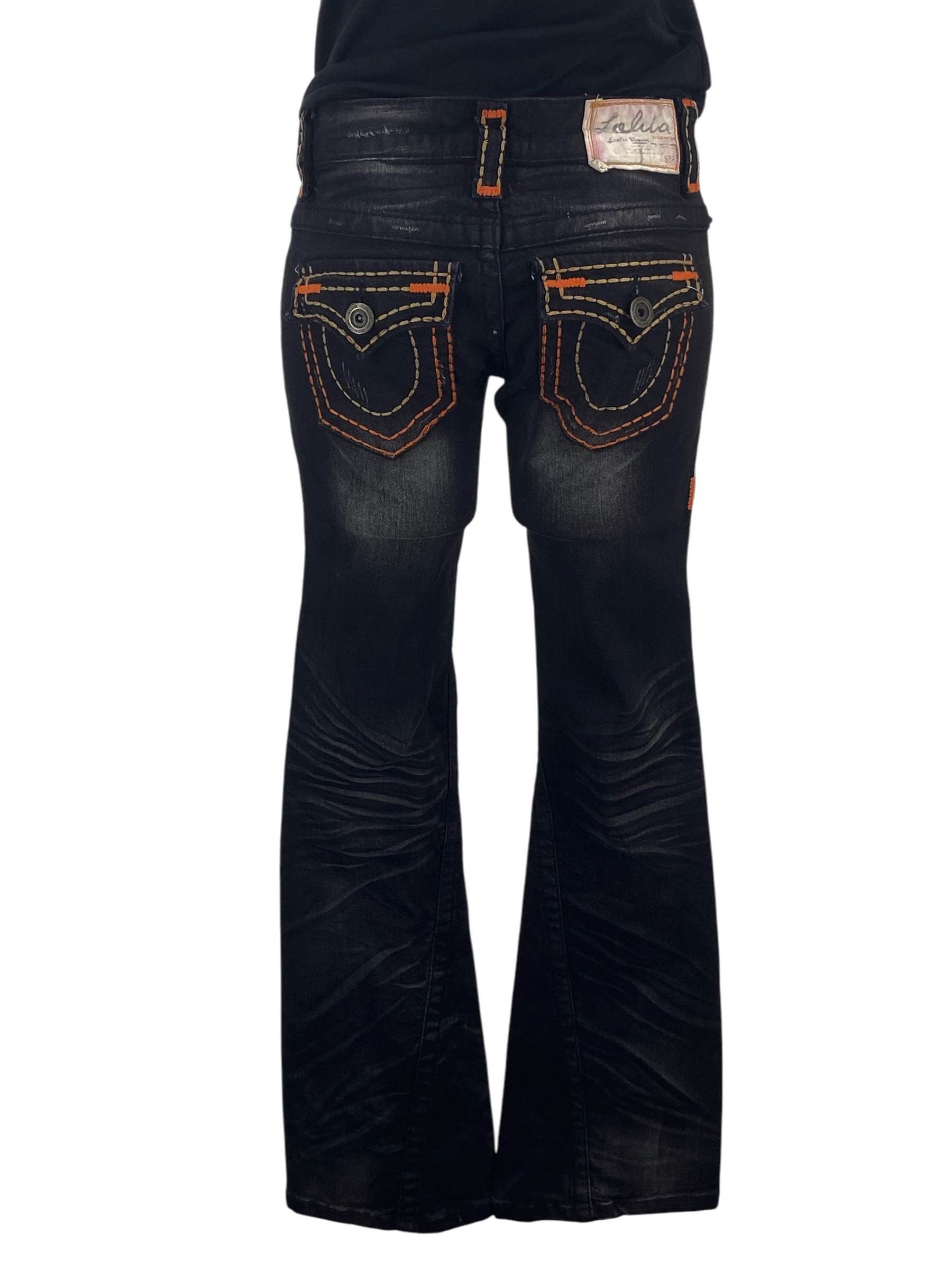 Japanese Brand Lolita Bootcut Denim Flare Jeans Japanese Embellish Jeans Size 25" / US 0 / IT 36 - 2 Thumbnail