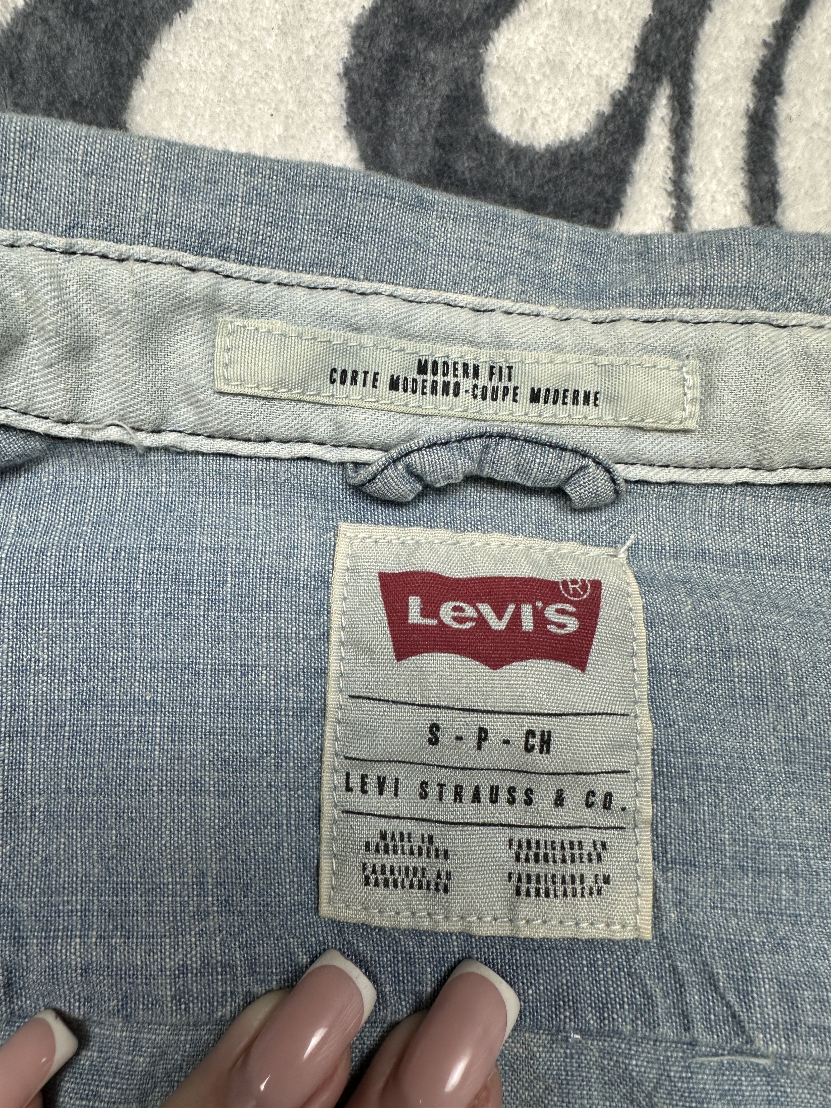 Levi's Levi's Vintage Mens Denim Long Sleeve Shirt Jeans Size US S / EU 44-46 / 1 - 4 Thumbnail