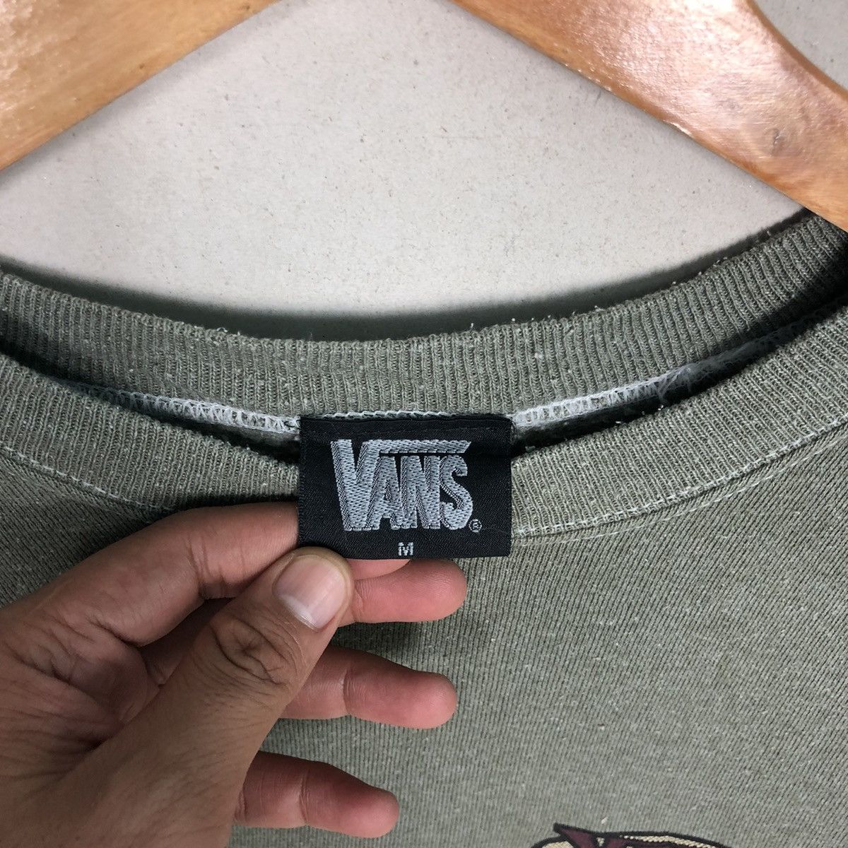 Vans × Vintage Vintage 90s Vans USA Sweatshirt Size US M / EU 48-50 / 2 - 4 Thumbnail