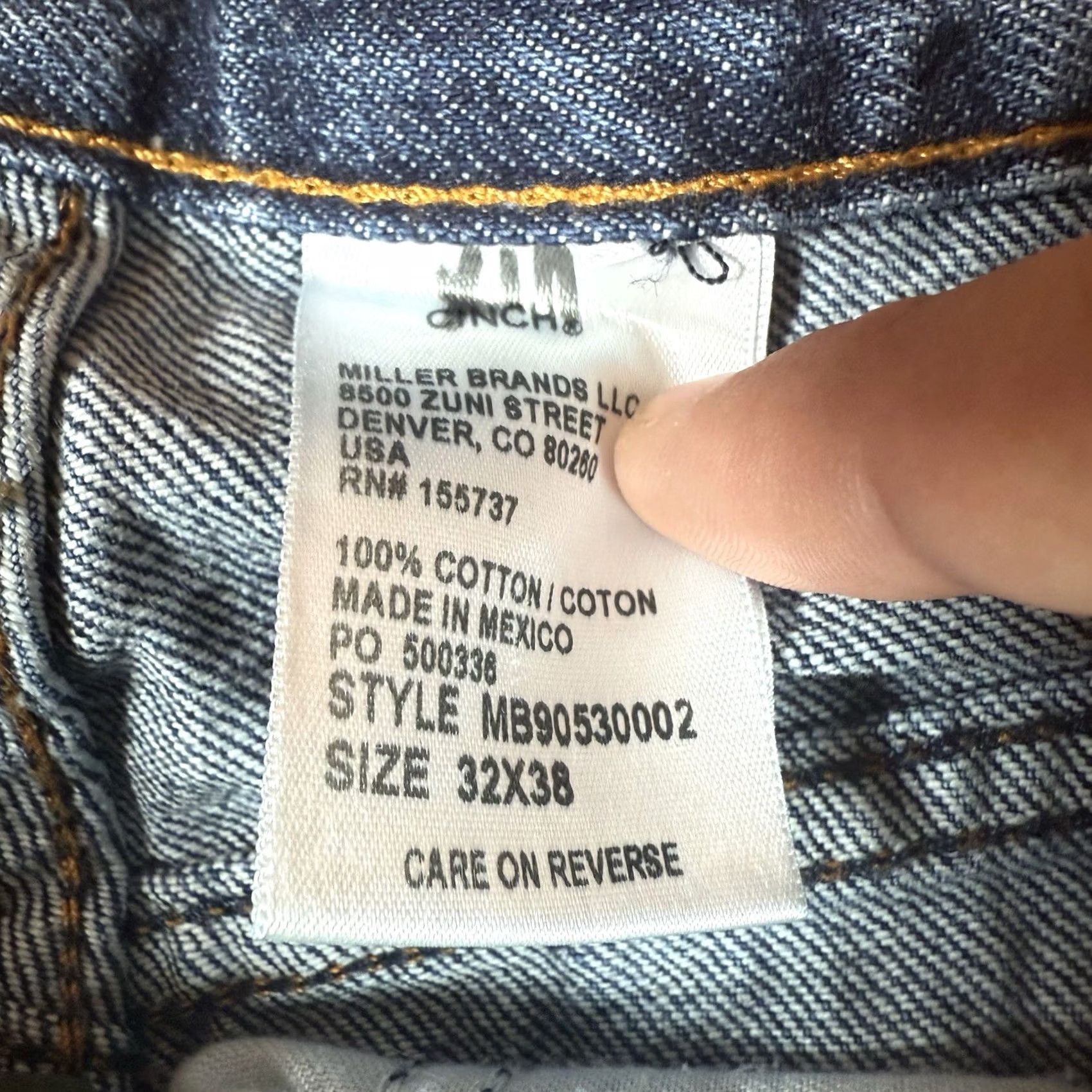 Denime VINTAGE Cinch Jeans Mens 32x38 Denim Blue Medium Straight Jeans Y2K Mens Boys? Size US 32 / EU 48 - 6 Thumbnail