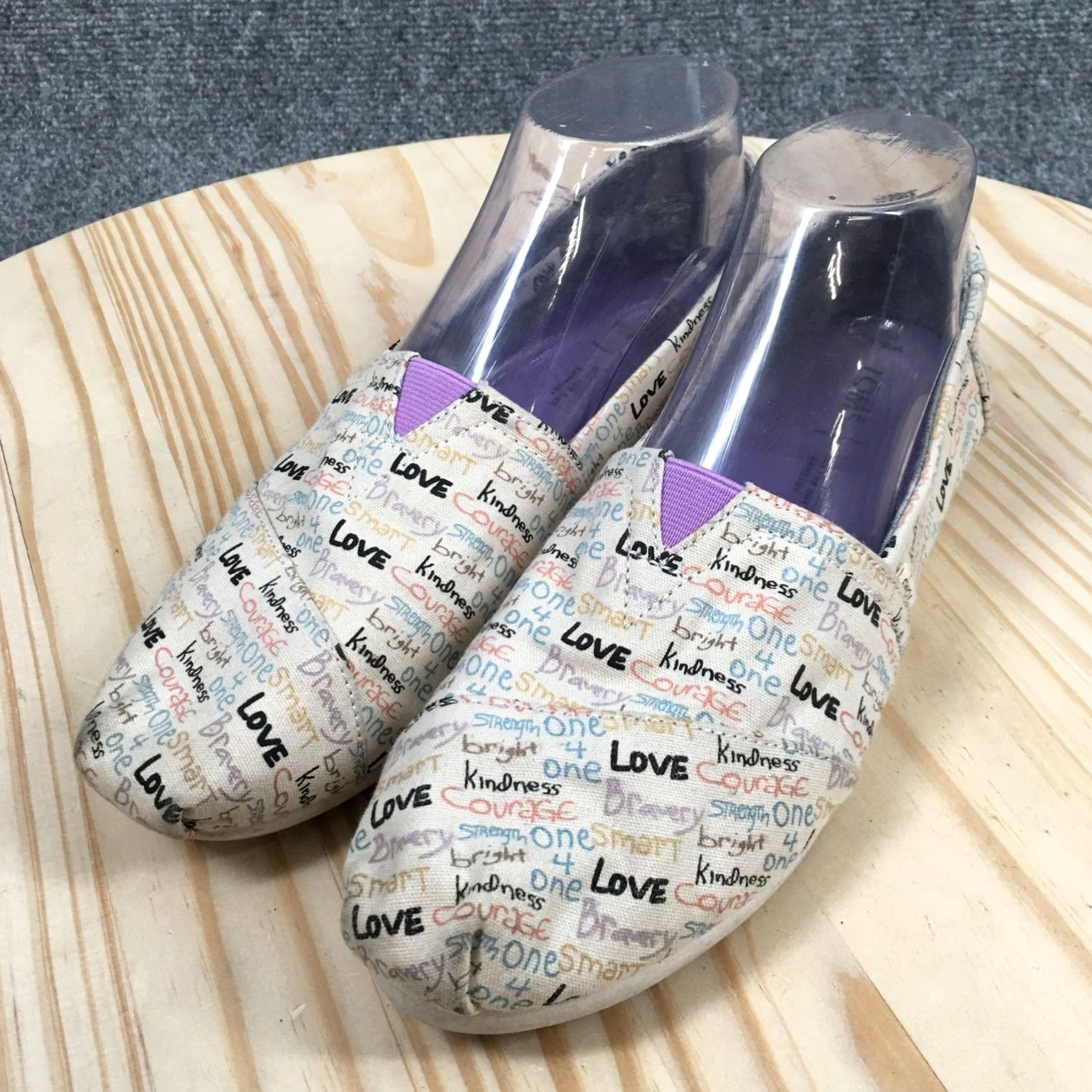 Toms TOMS Loafer Womens 8.5 White Alpargatas Round Toe Slip On Casual Canvas Shoes Size US 9 / IT 39 - 3 Thumbnail