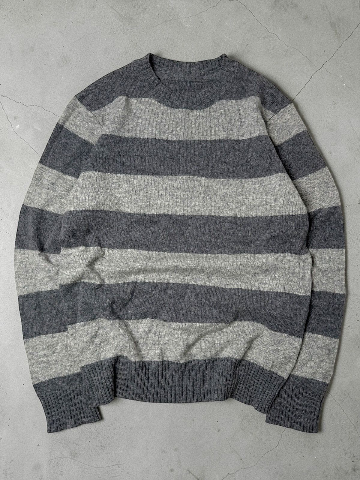 Vintage Vintage 60% wool knit sweater avant garde striped y2k lgb Size US M / EU 48-50 / 2 - 1 Thumbnail