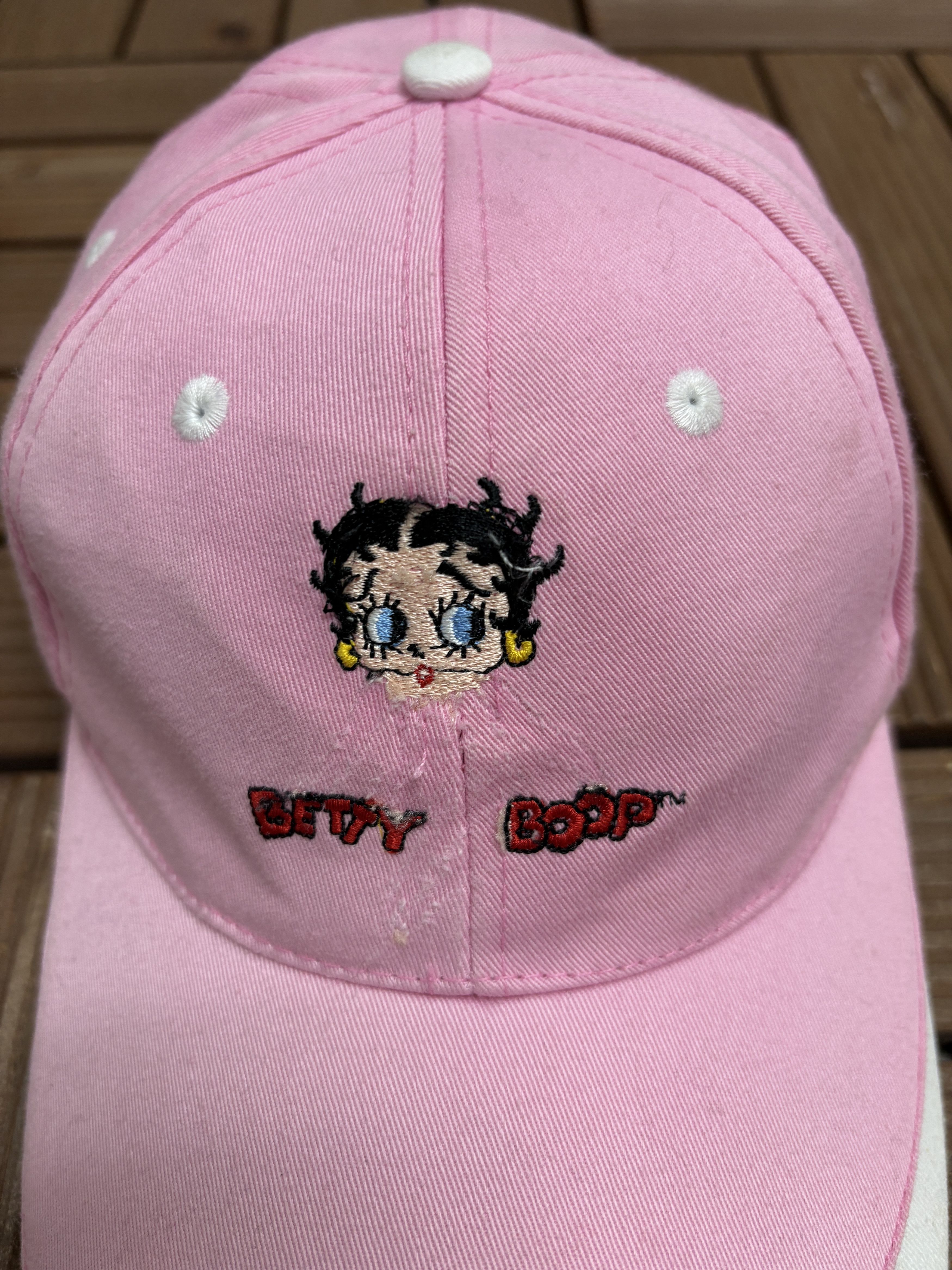 Vintage Betty Boop Embroidered Vintage Pink Hat Cap Size ONE SIZE - 3 Thumbnail