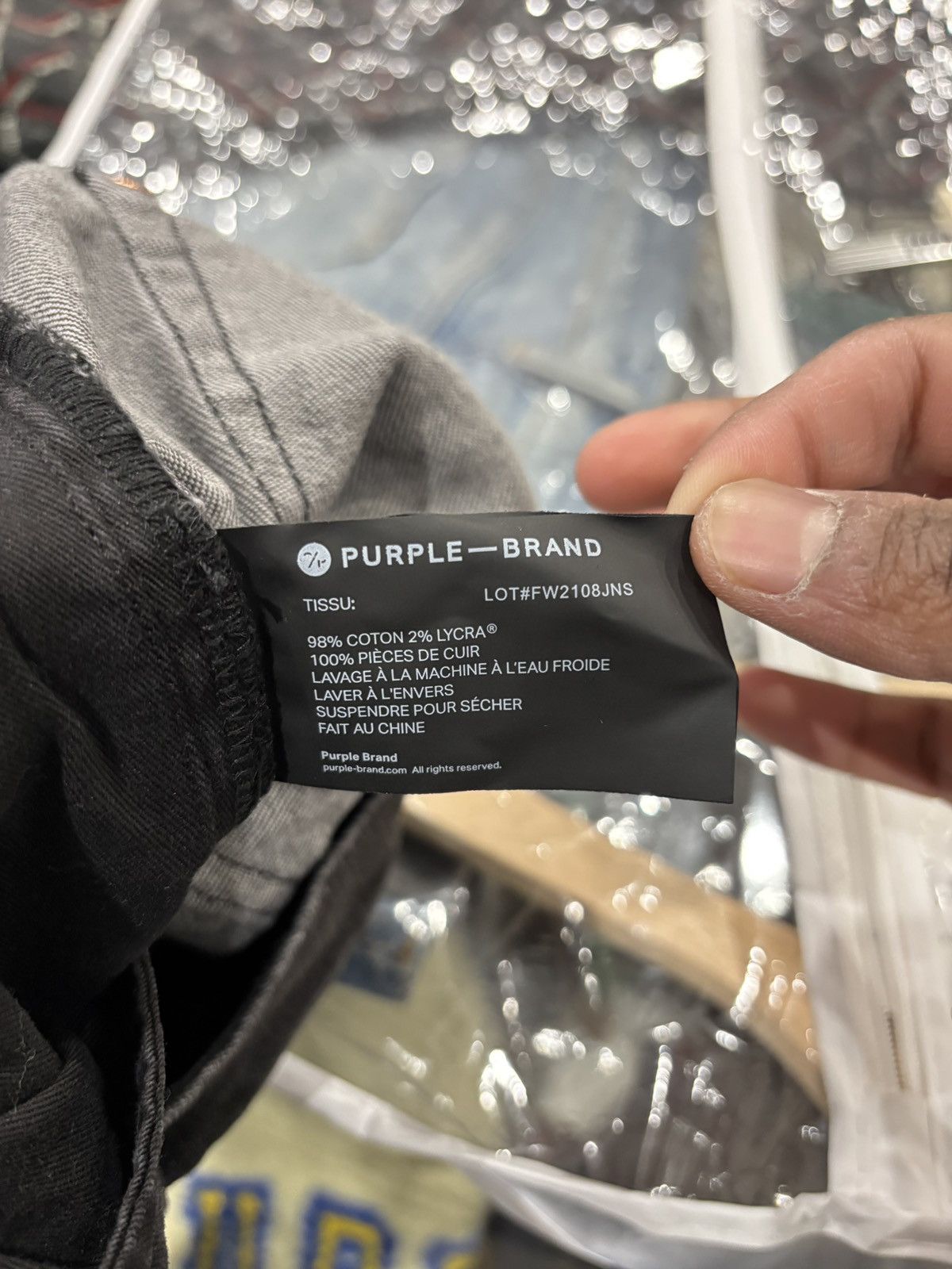 Purple Brand Purple Brand Overspray Jeans Black Size: 34 Size US 34 / EU 50 - 6 Thumbnail