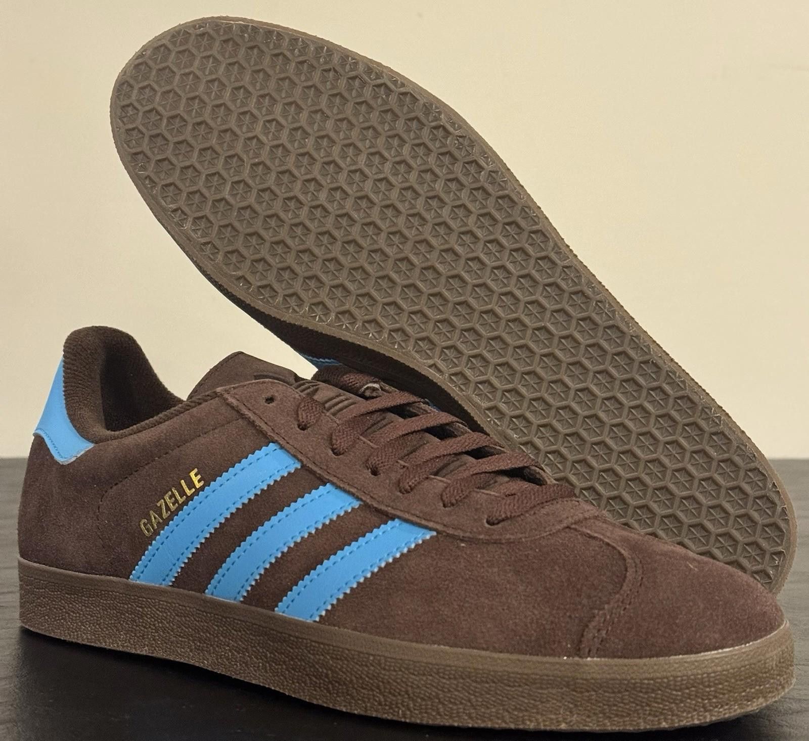 Adidas Size 9.5 - Adidas Gazelle Shadow Brown Sky Rush Size US 9.5 / EU 42-43 - 6 Thumbnail