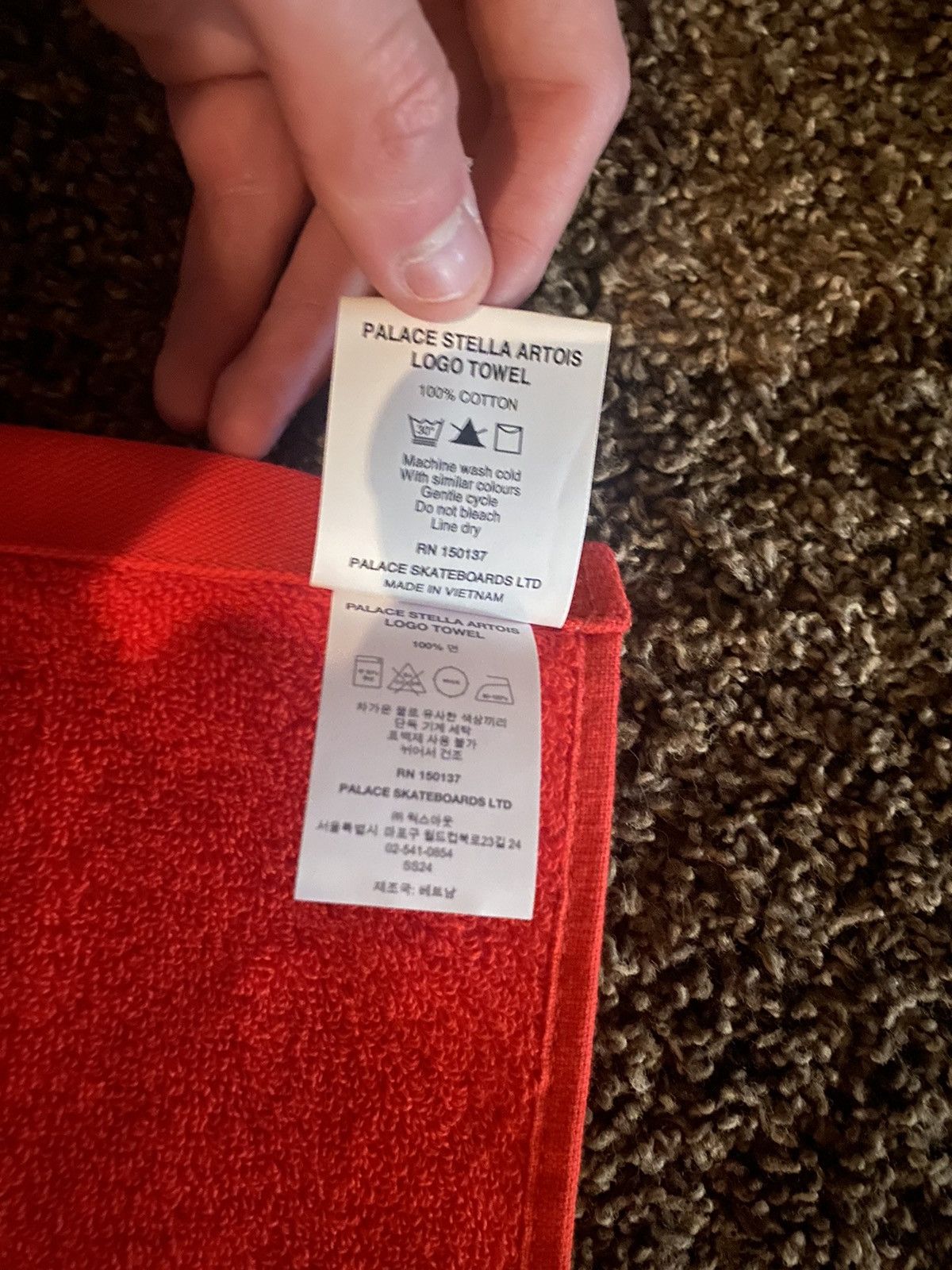 Palace palace artois towel Size ONE SIZE - 5 Thumbnail