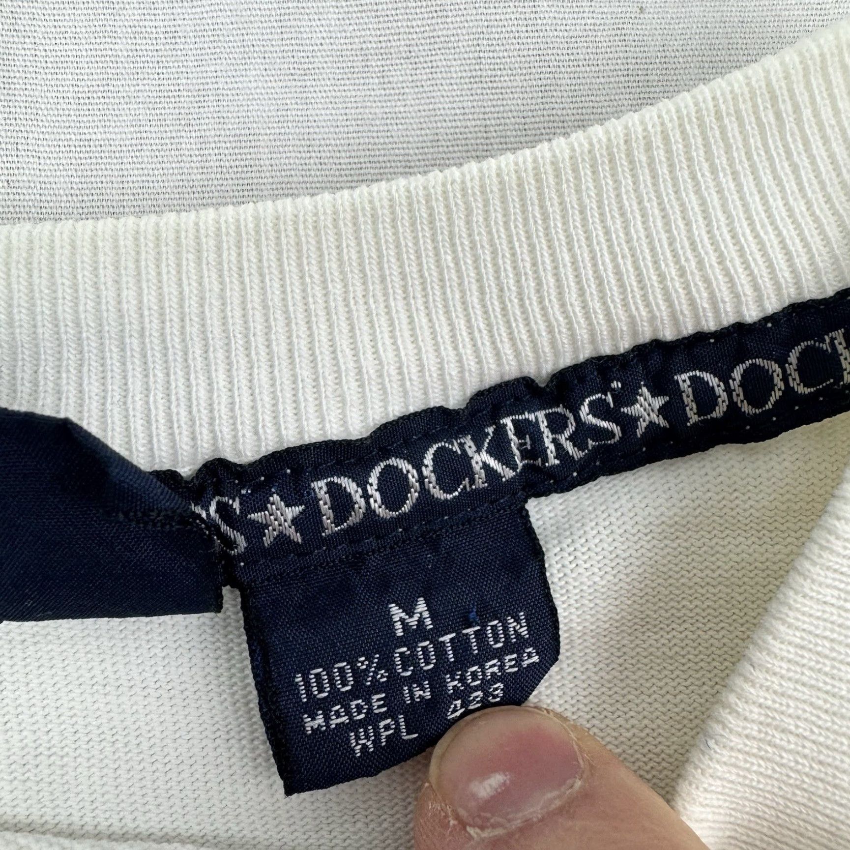 Dockers VINTAGE Dockers Long Sleeve Shirt Womens Medium Striped Nautical Boating 80s 90s Size M / US 6-8 / IT 42-44 - 5 Thumbnail