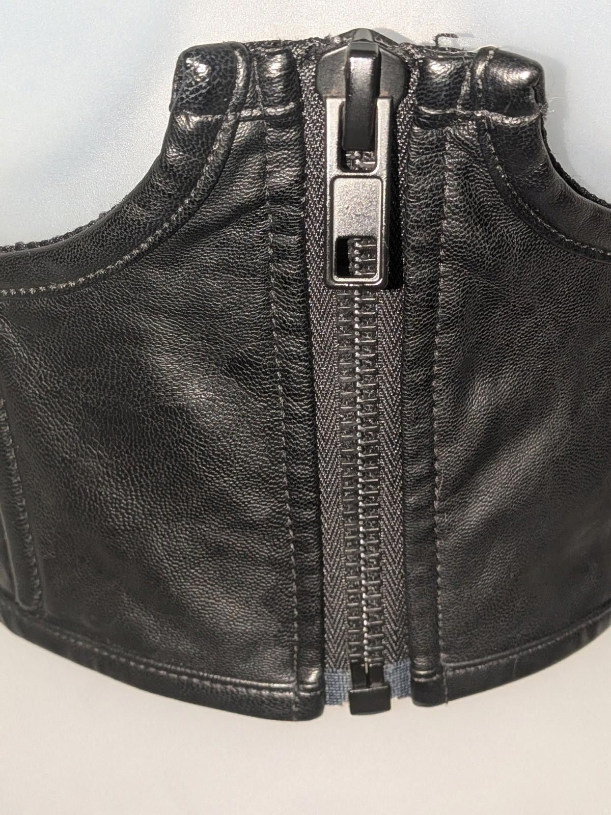 Designer Dolls Kill Poster Grl Black Vegan Leather Underbust Corset Size ONE SIZE - 3 Thumbnail