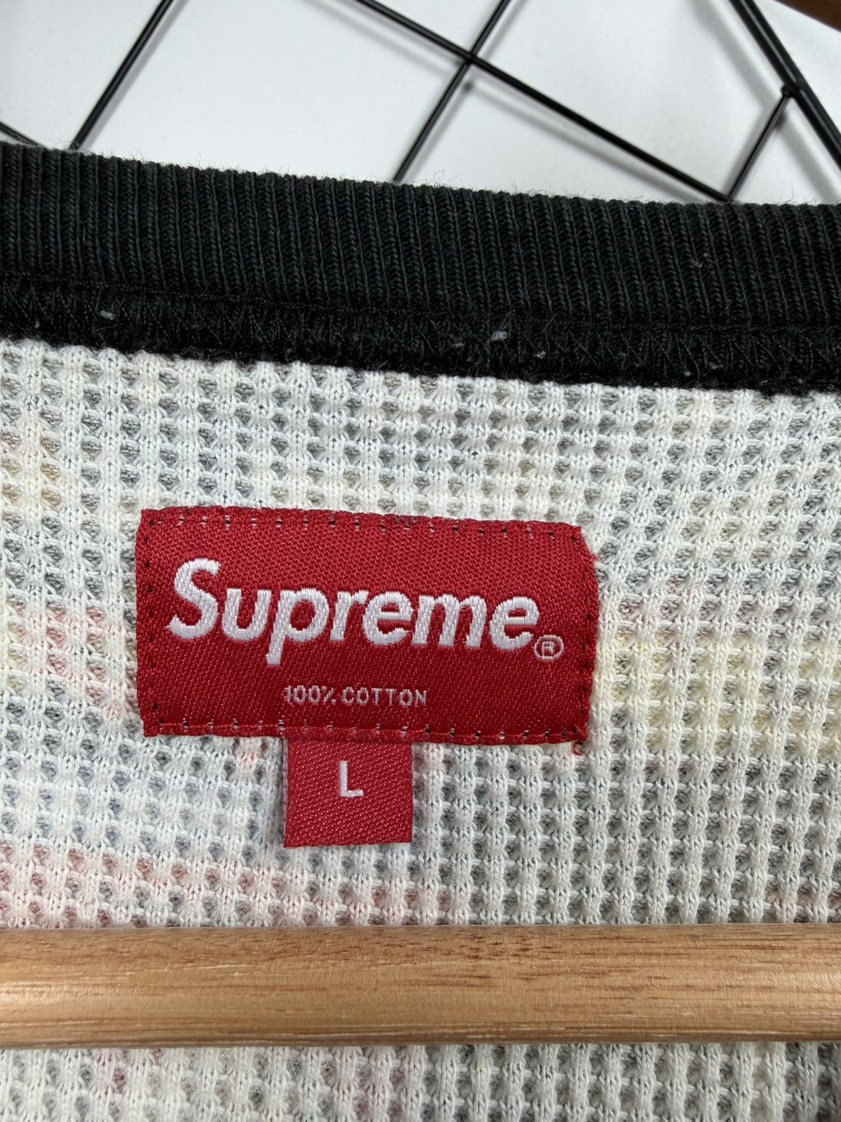 Supreme Supreme War Report Waffle Thermal Sweatshirt Capone Noreaga Size US L / EU 52-54 / 3 - 8 Thumbnail