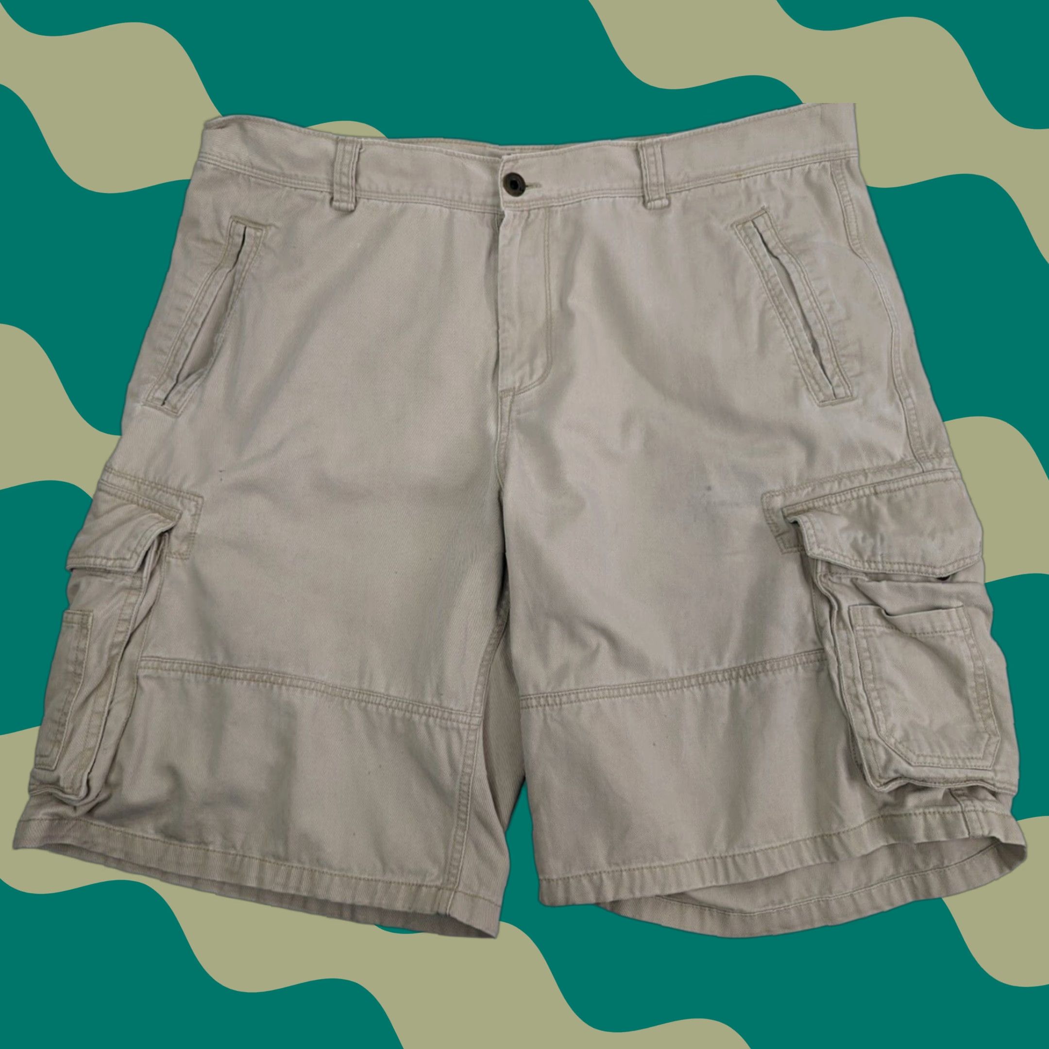 Old Navy Old Navy Surplus Shorts Cargo Men's 40 Beige Cotton Baggy Work Utility Y2K Military Pocket Cargo Short Beige Men Size US 40 / EU 56 - 1 Thumbnail