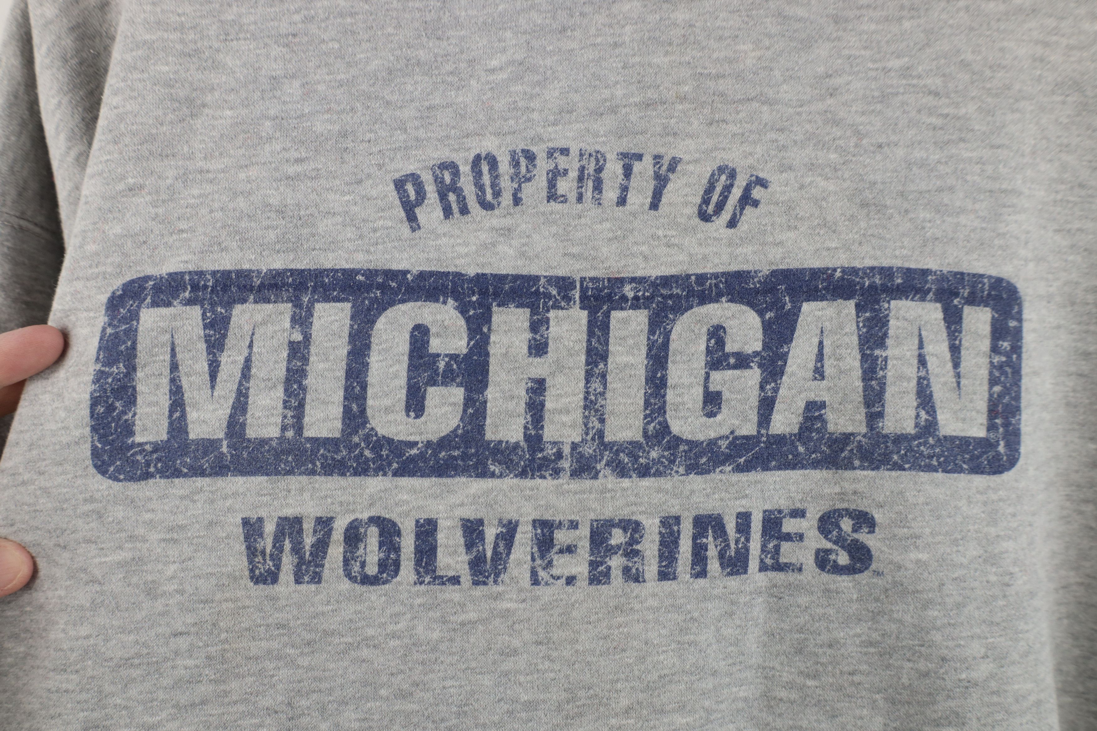 Vintage Vintage 90s Y2K University of Michigan Hoodie Sweatshirt Size US XXL / EU 58 / 5 - 5 Thumbnail