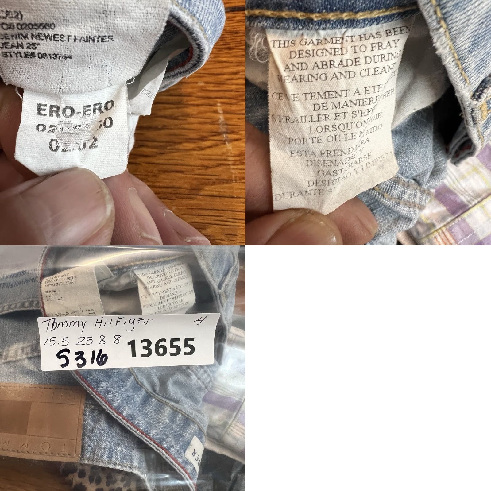 Tommy Hilfiger VINTAGE Tommy Hilfiger Carpenter Capri Denim Jeans Womens 4 Flag Pocket Streetwear Capris Size 27" / US 4 / IT 40 - 9 Thumbnail