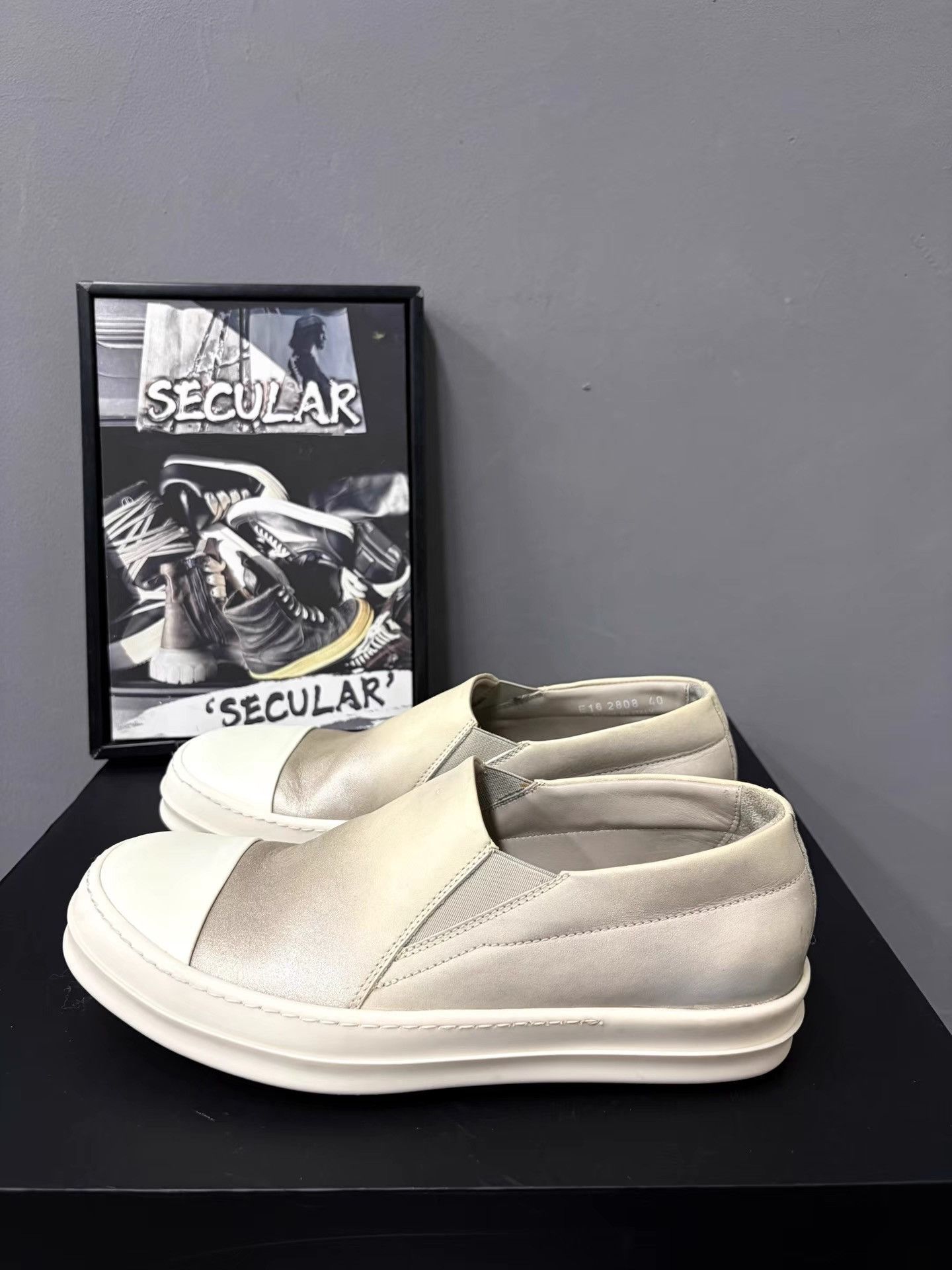 Rick Owens Rick Owens Mainline Leather Big Converse Slip-On K34 Size US 7 / EU 40 - 2 Thumbnail