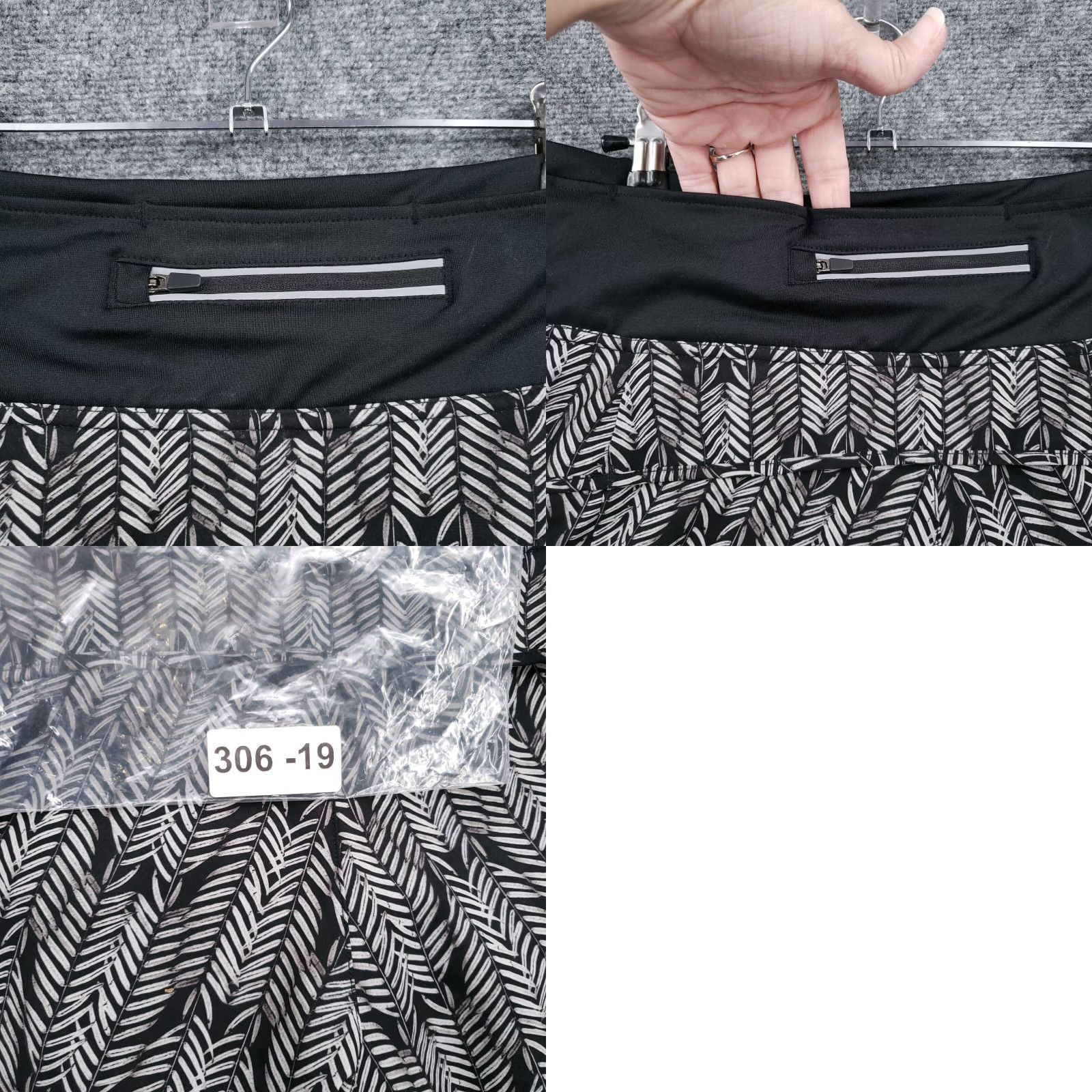 Vintage Fit 2 Run Shorts Womens M Medium Black Pattern Athletic Activewear Pockets Size 32" / US 10 / IT 46 - 9 Thumbnail