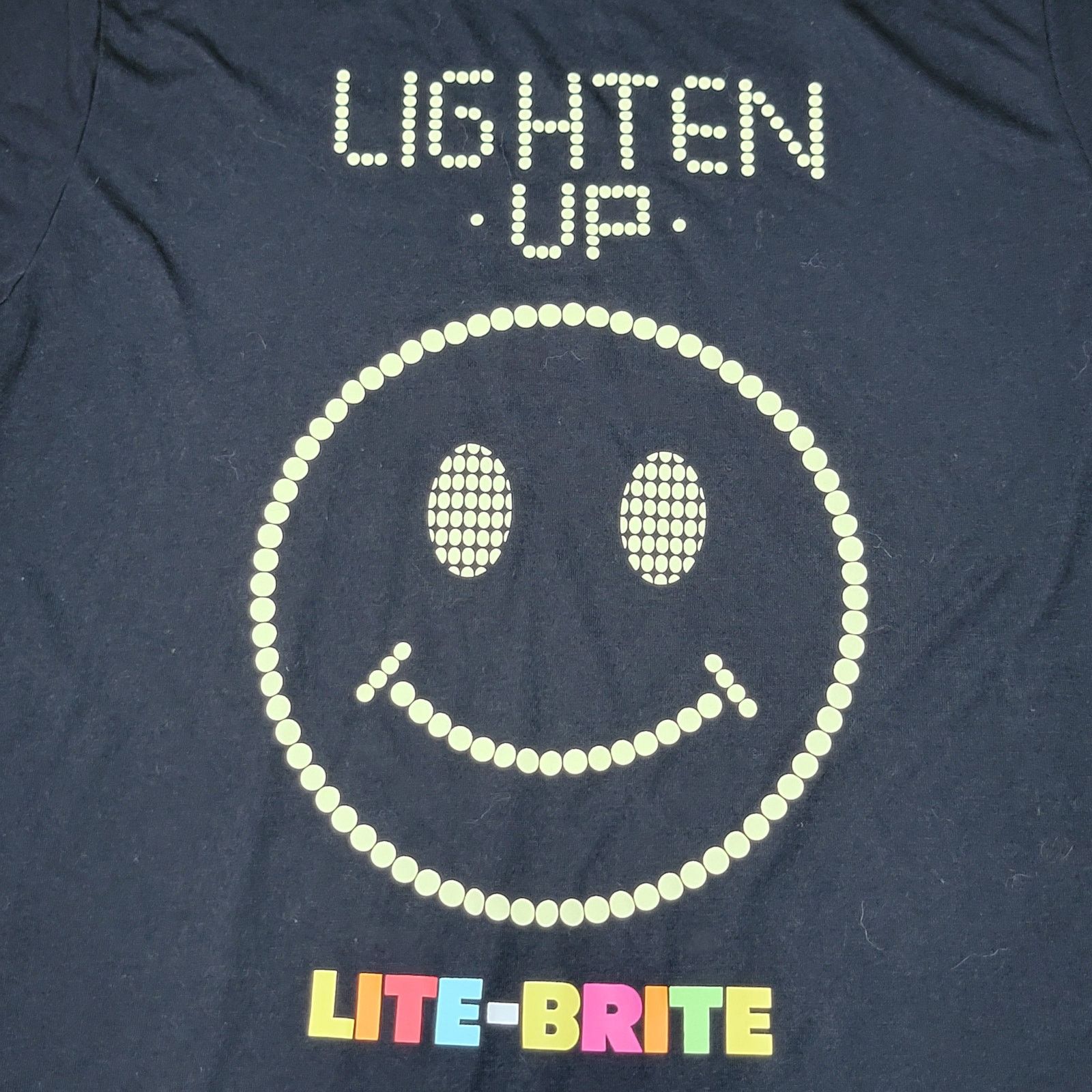 Other Lite-Brite Black Tee "Lighten Up" - Size Adult Small Size S / US 4 / IT 40 - 2 Thumbnail