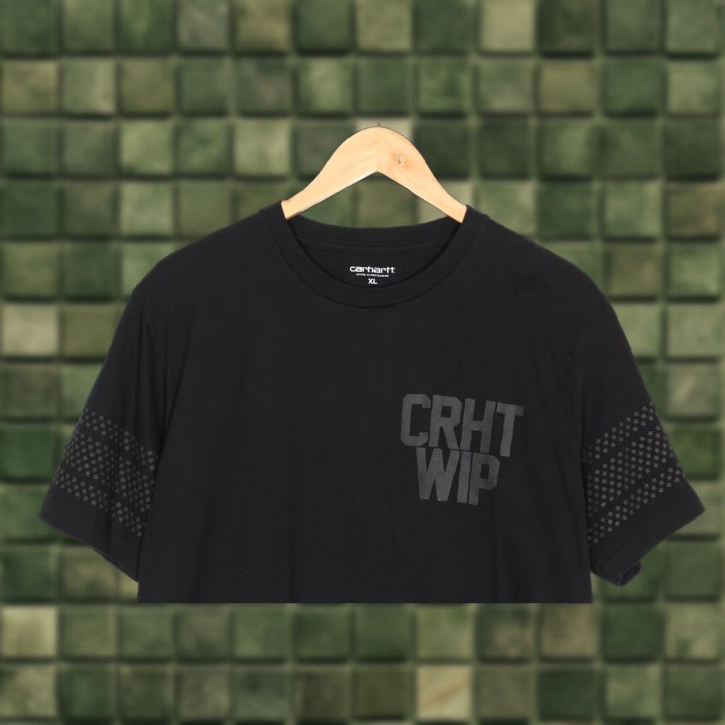 Carhartt Wip Carhartt WIP Brooklyn T-Shirt Men XL Short Sleeve Crew Neck VR3403 Black Logo Graphic Print Shirt Mens XL Black Size US XL / EU 56 / 4 - 1 Thumbnail