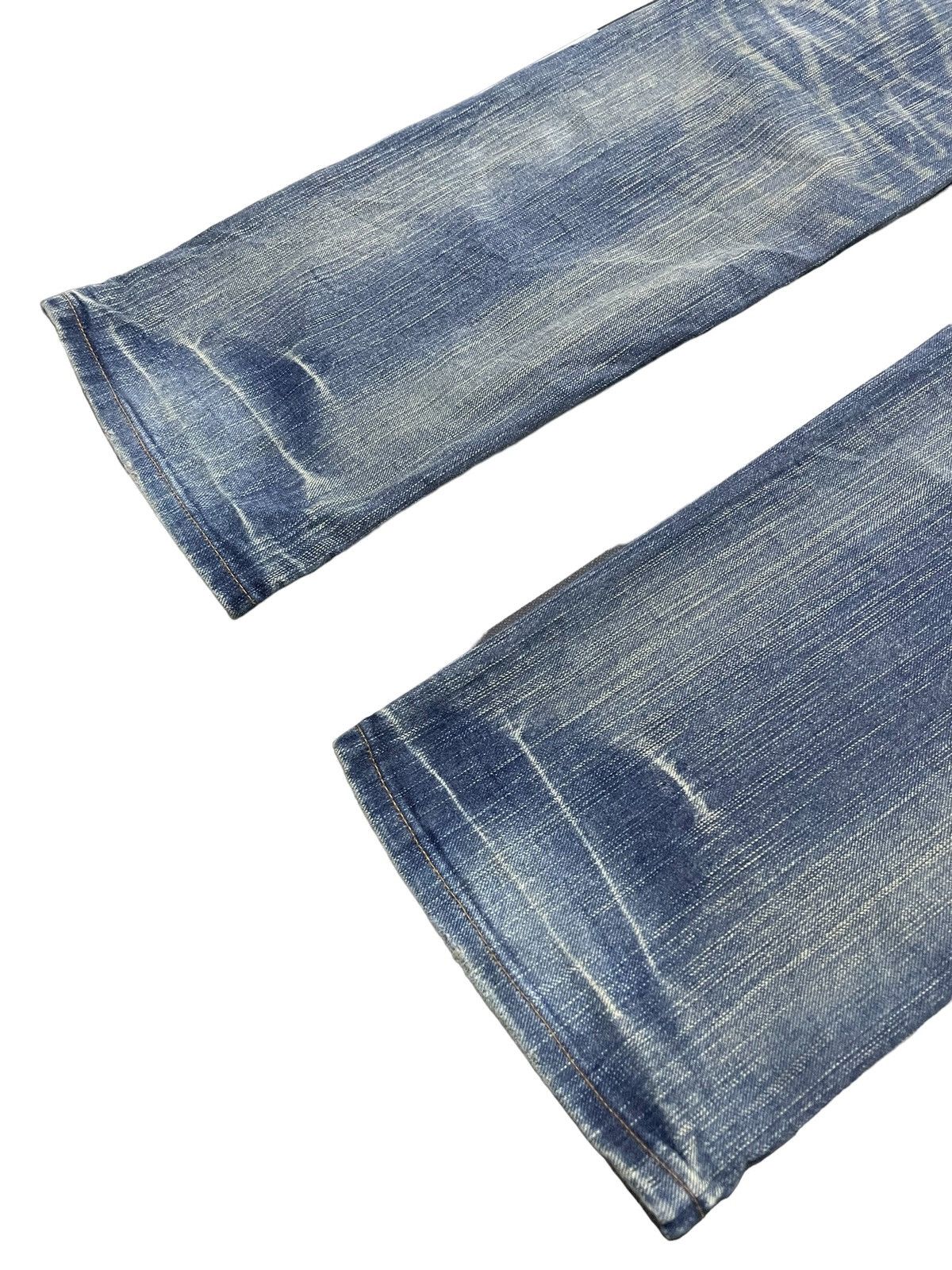 Edwin × Hysteric Glamour Vintage Edwin 403XV Patchwork Zig Zag Distressed Jeans Size US 32 / EU 48 - 18 Thumbnail