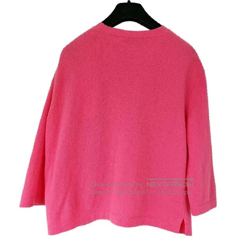 Valentino Valentino Pink Wool Blend Long Sleeve Sweater . Size M / US 6-8 / IT 42-44 - 8 Thumbnail