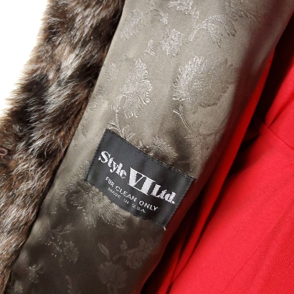 Vintage Vintage Style VI Faux Fur Jacket Brown Classy S-M Size M / US 6-8 / IT 42-44 - 6 Thumbnail
