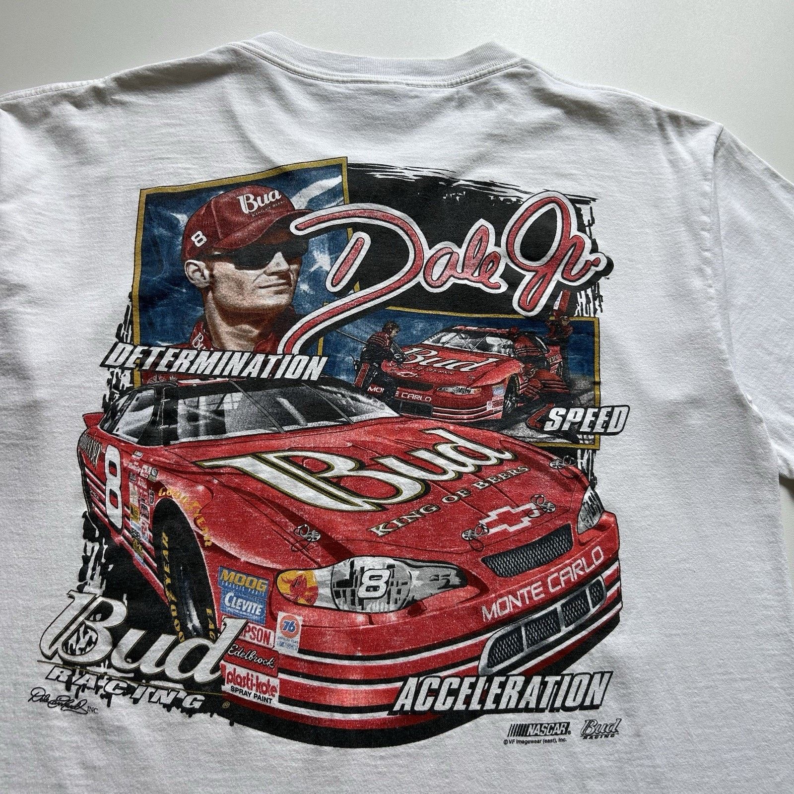 Chase Authentics Vintage NASCAR T Shirt XL White Y2K Earnhardt Jr Racing Rare Size US XL / EU 56 / 4 - 4 Thumbnail