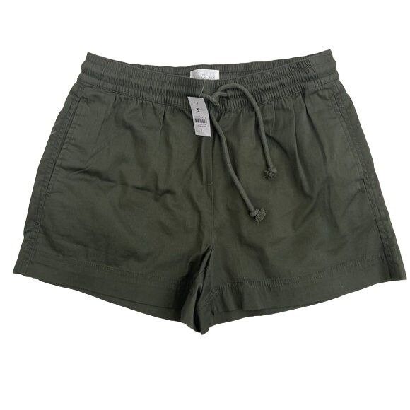 Lou & Grey Lou & Grey Olive Noir Drawstring Shorts Size 27" / US 4 / IT 40 - 2 Thumbnail