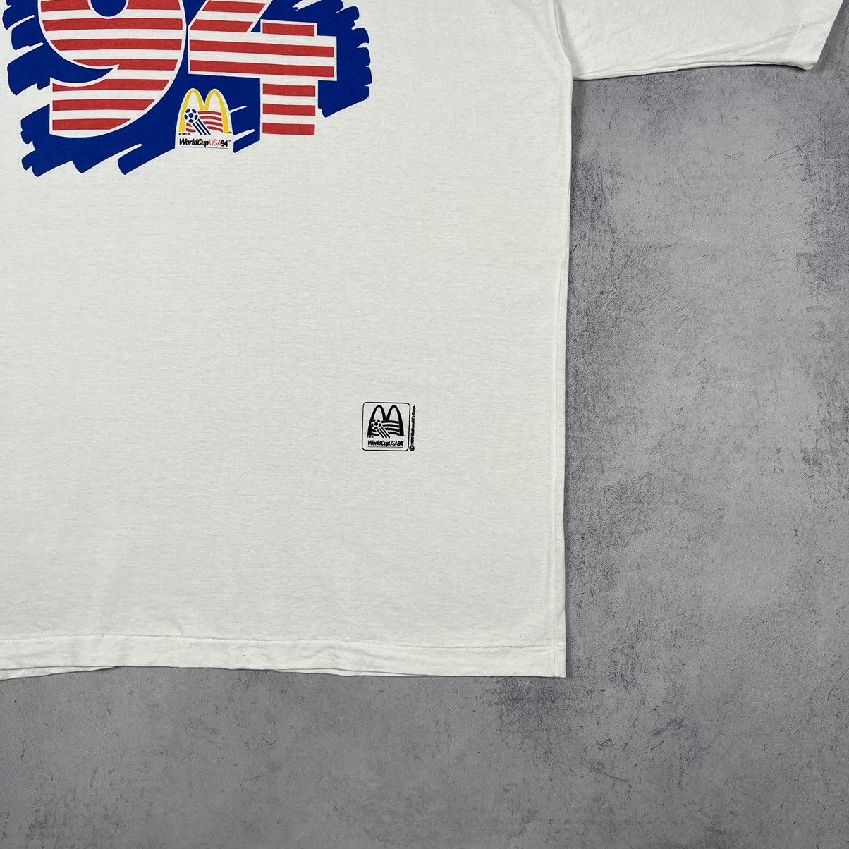 Vintage Vintage Fifa Wolrd Cup USA Squad 94 McDonalds tee 1993 Size US XL / EU 56 / 4 - 4 Thumbnail