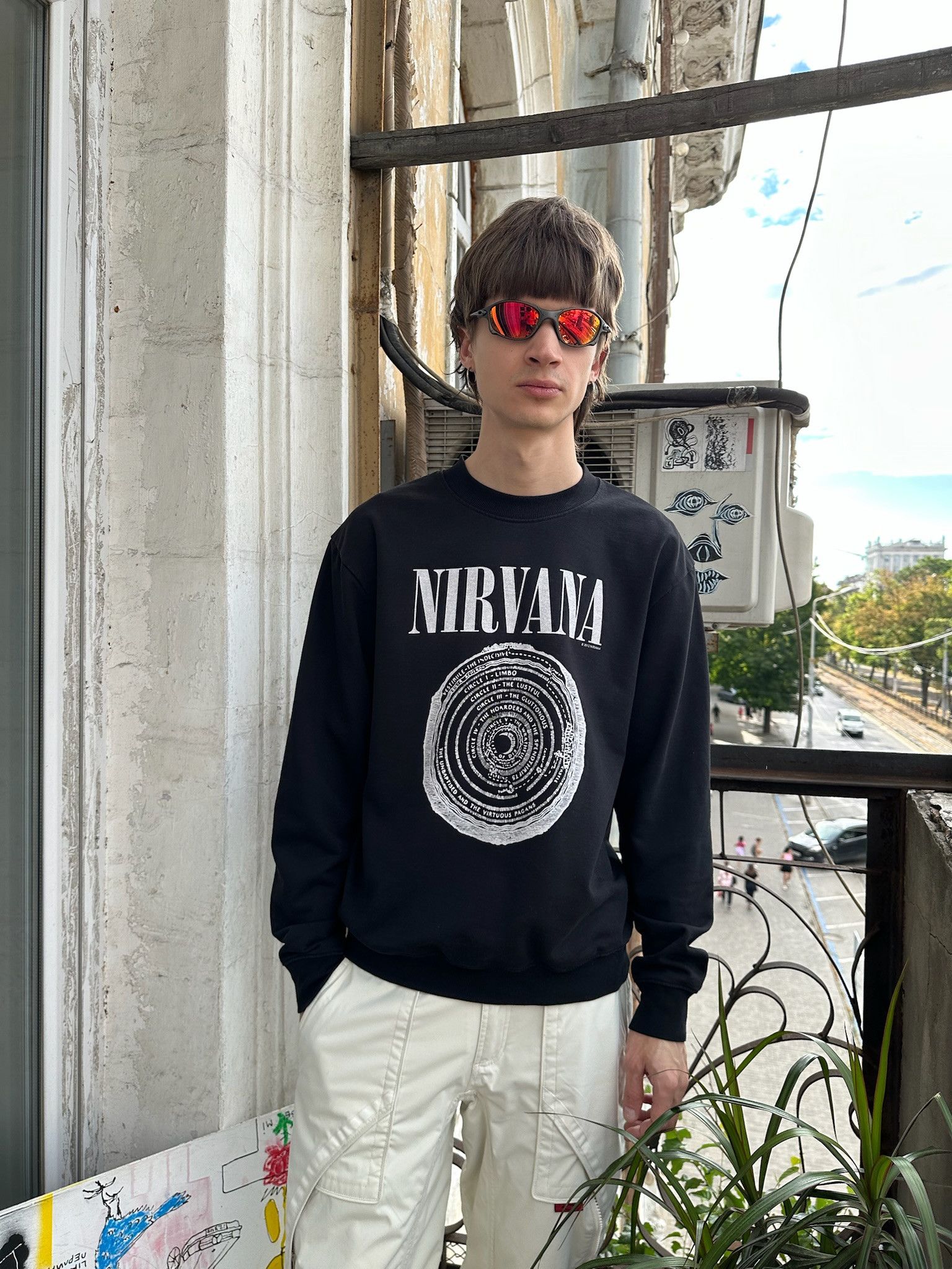 Band Tees NIRVANA sweatshirt vestibule Size US L / EU 52-54 / 3 - 4 Thumbnail